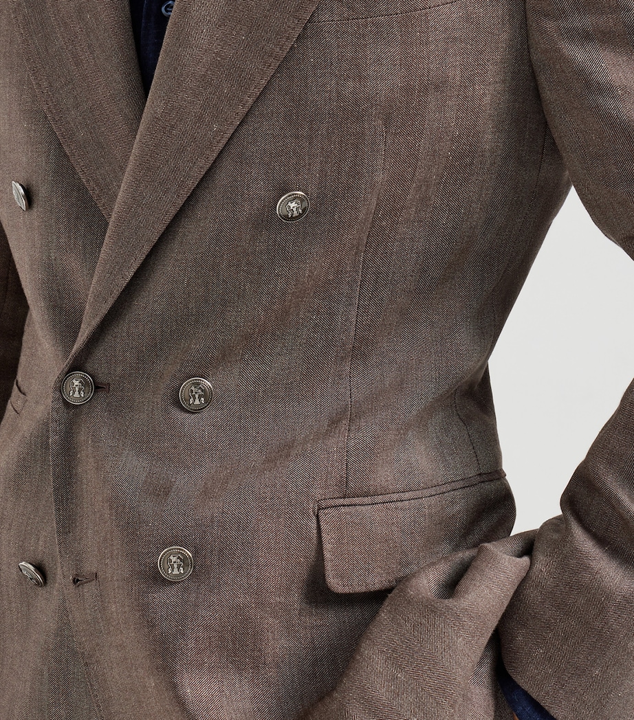 Brunello Cucinelli Mens Linen-Cotton 2-Piece Suit Image 5