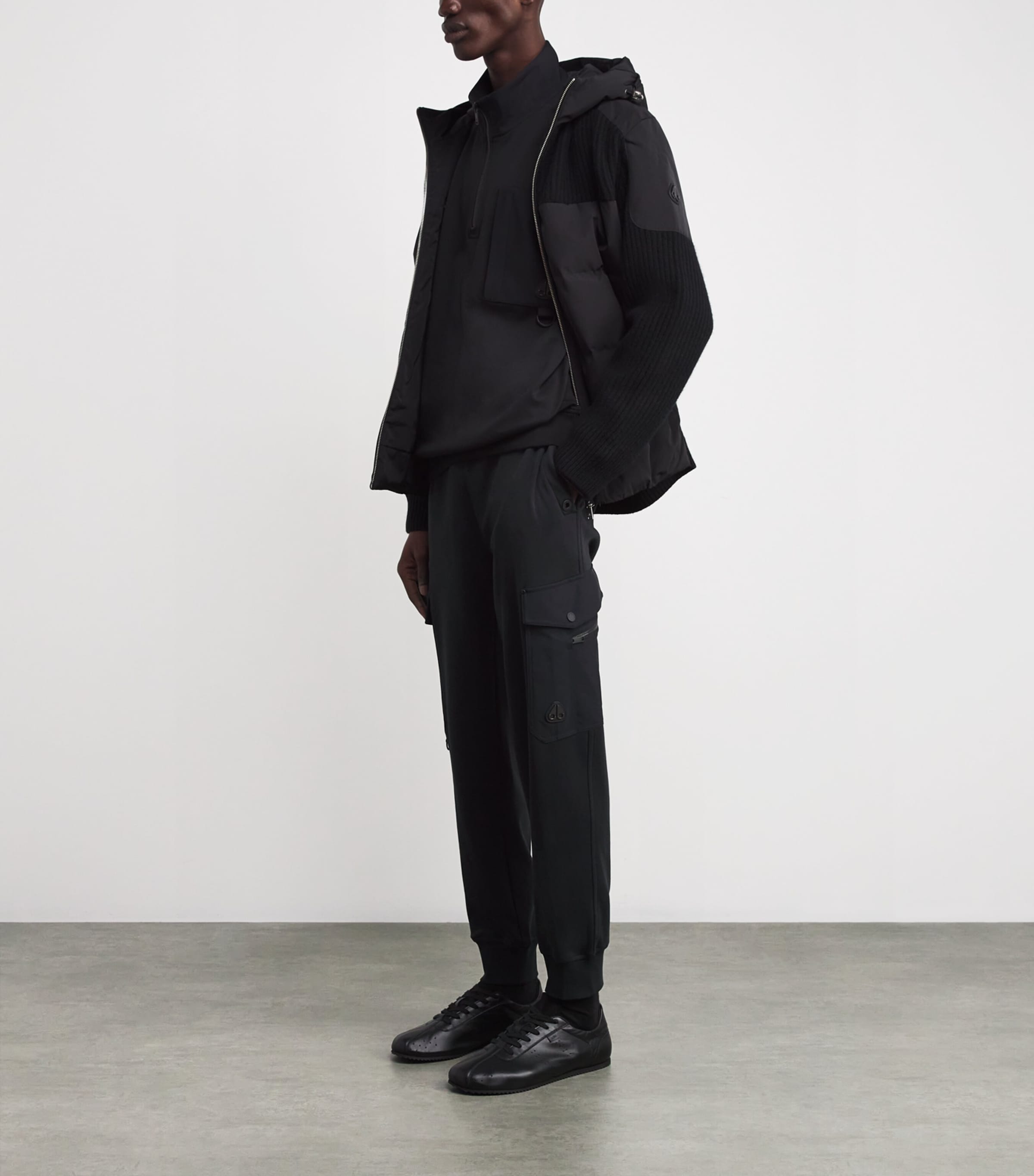 Cotton Dalon Cargo Sweatpants BLACK - 292 Image 2