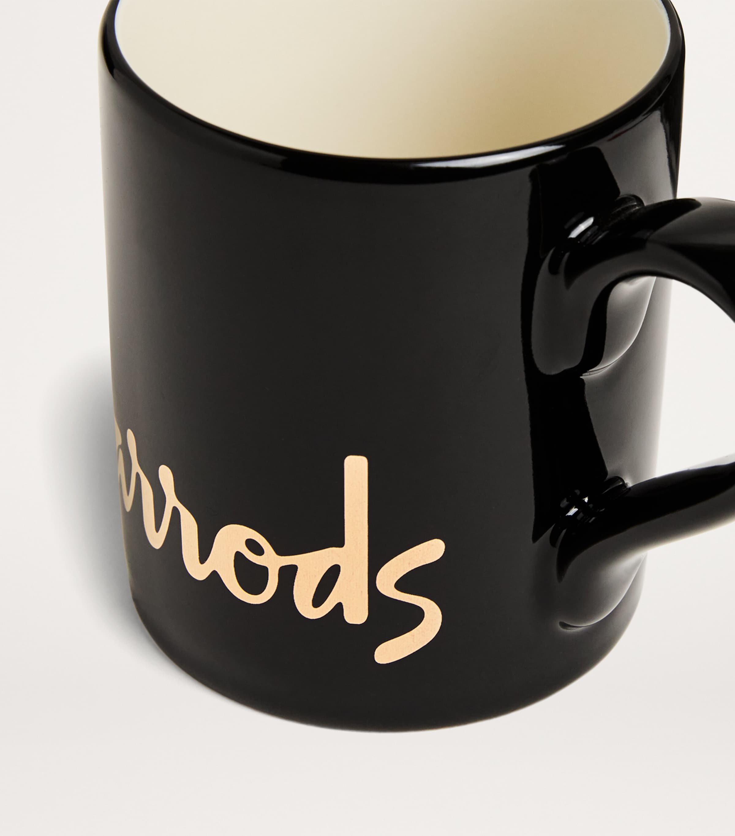 Harrods Logo Mug Black Image 3