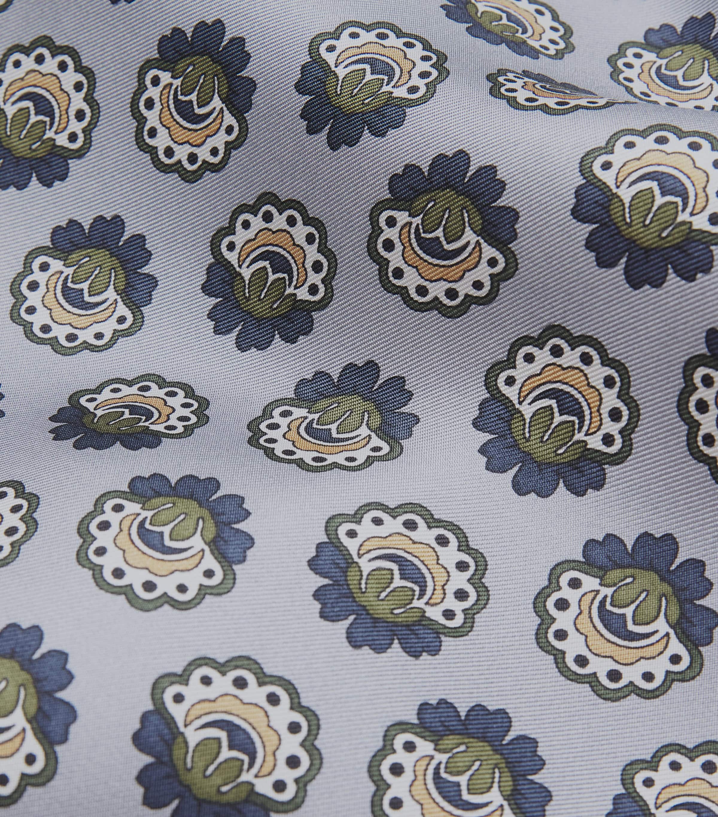 Silk Printed Trousers LIGHT BLUE Image 5