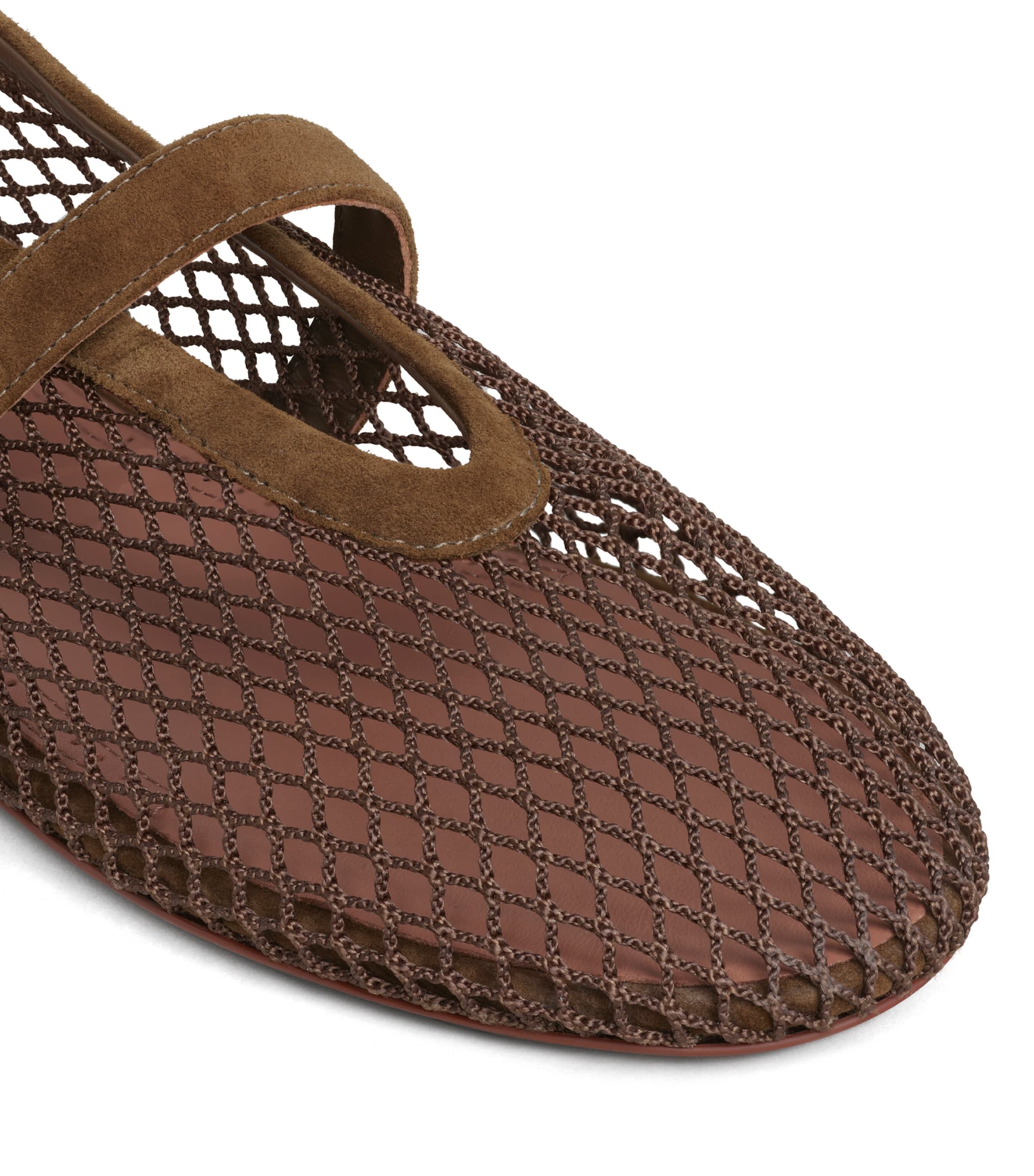 Alaïa Mesh Ballet Flats Vert Kaki Image 4