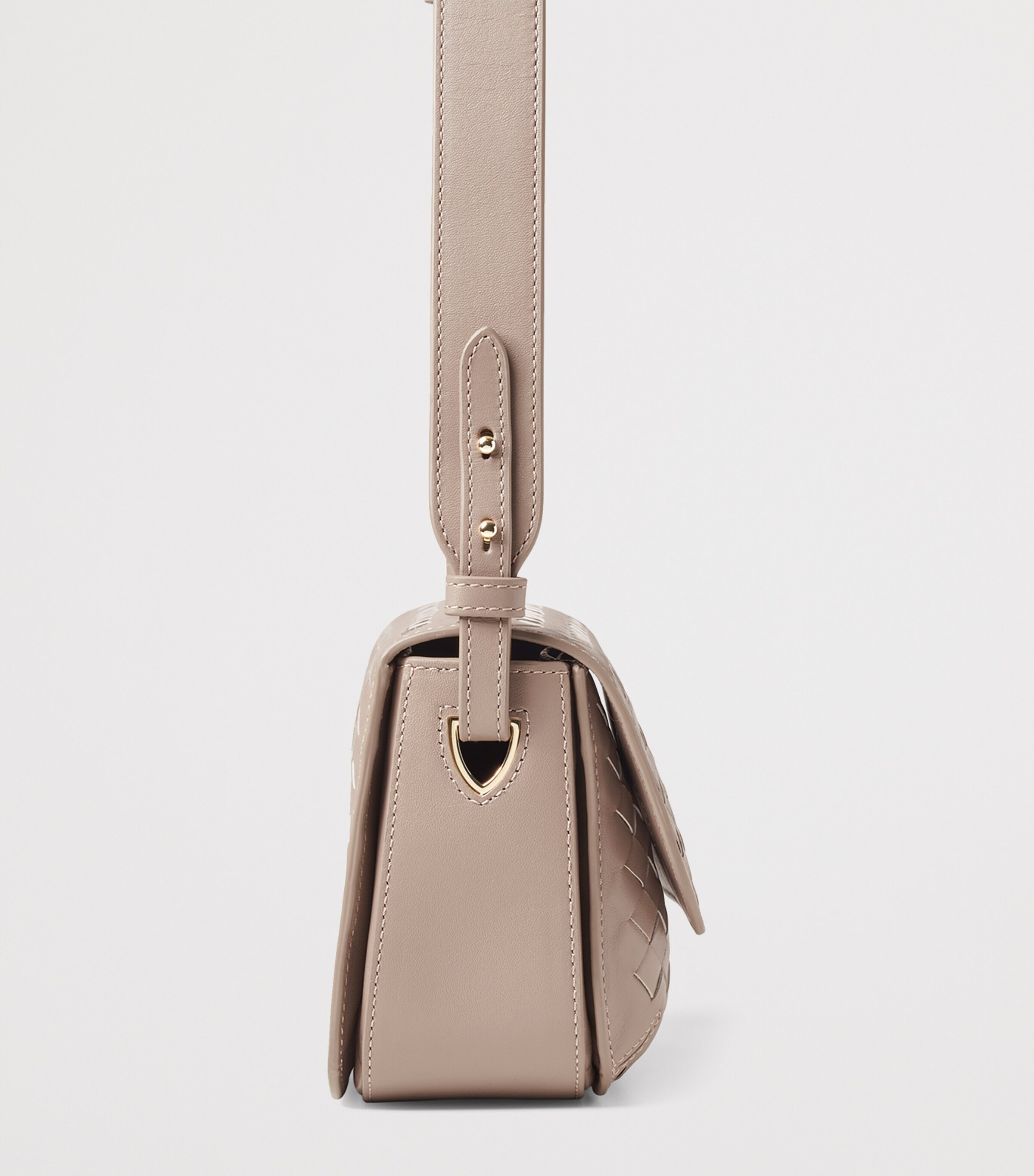 Aspinal Of London Woven Leather Ella Cross-Body Bag Moleskin Image 4
