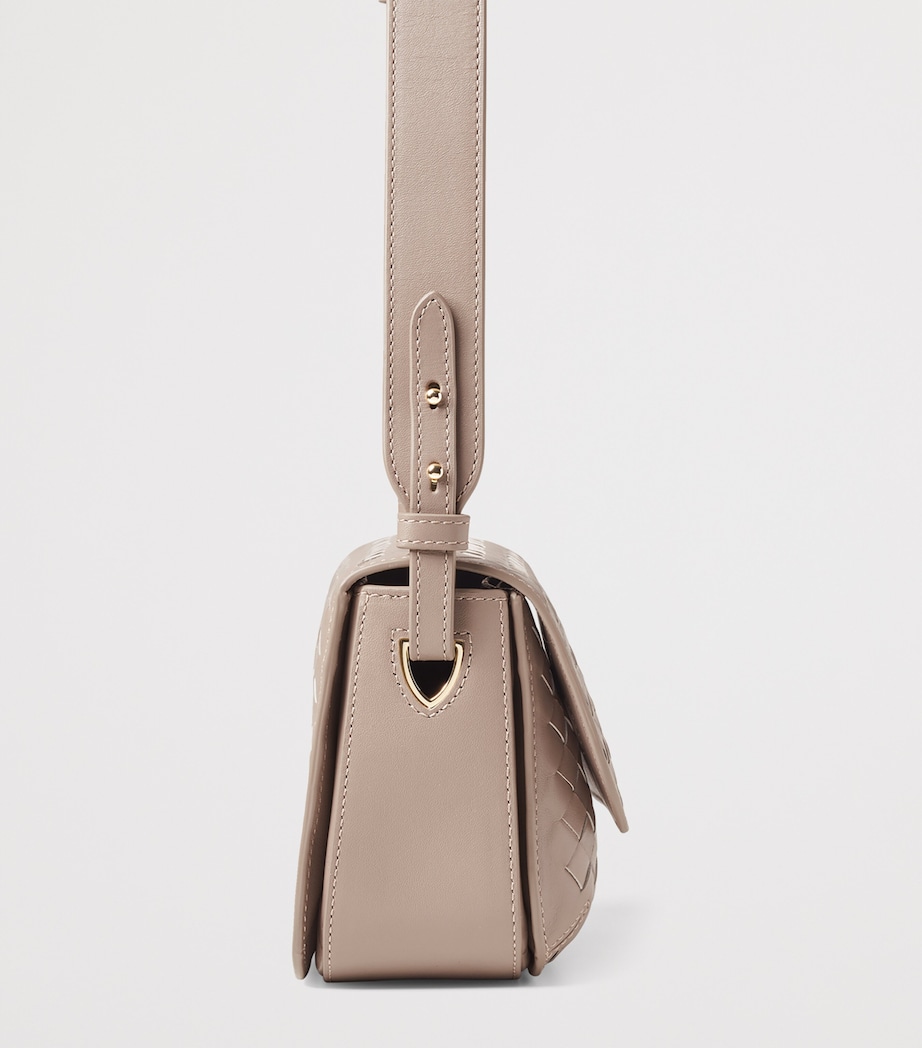 Aspinal Of London Woven Leather Ella Cross-Body Bag Moleskin Image 4