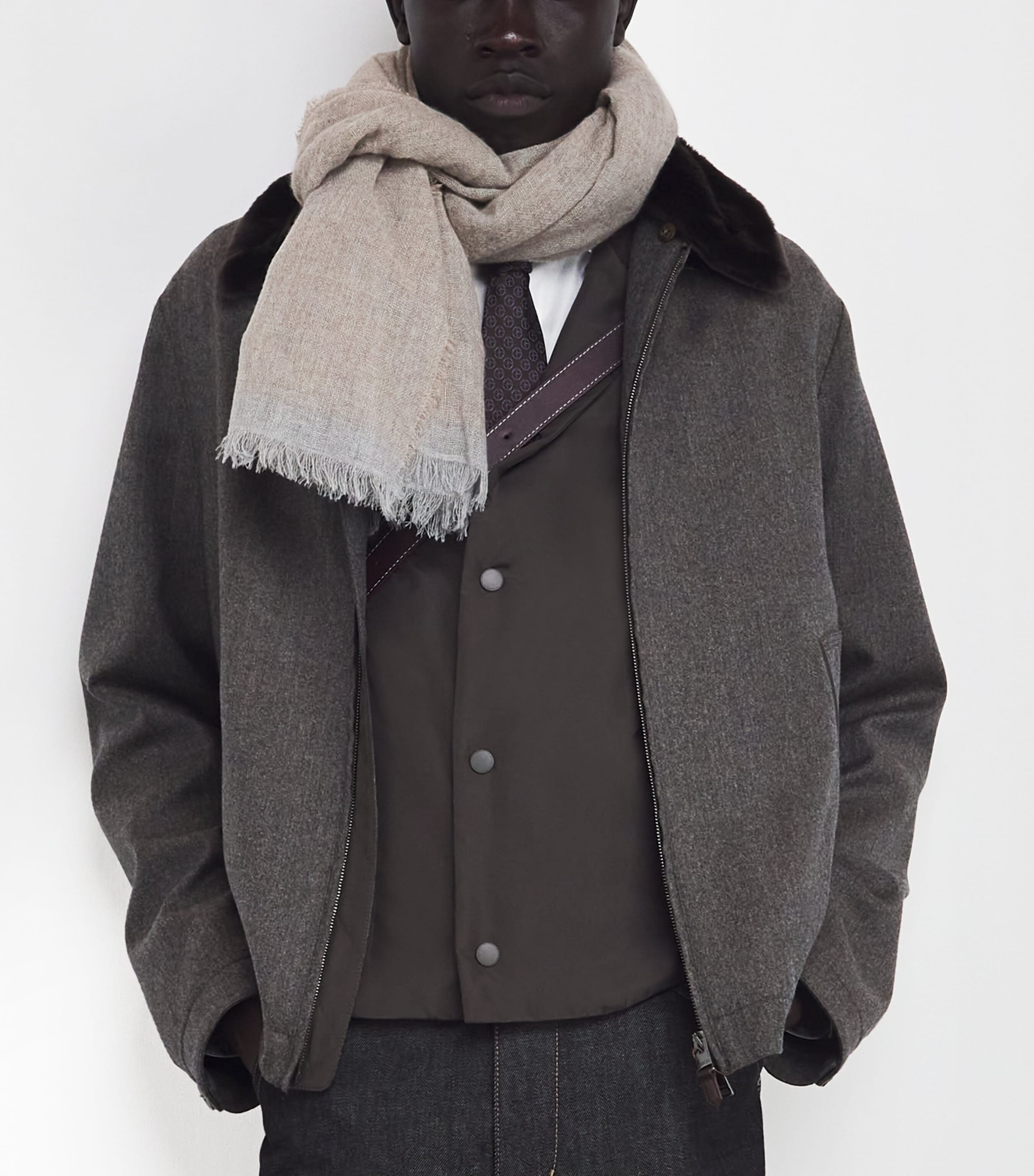 Cashmere Fringe Stole F6050 Image 3