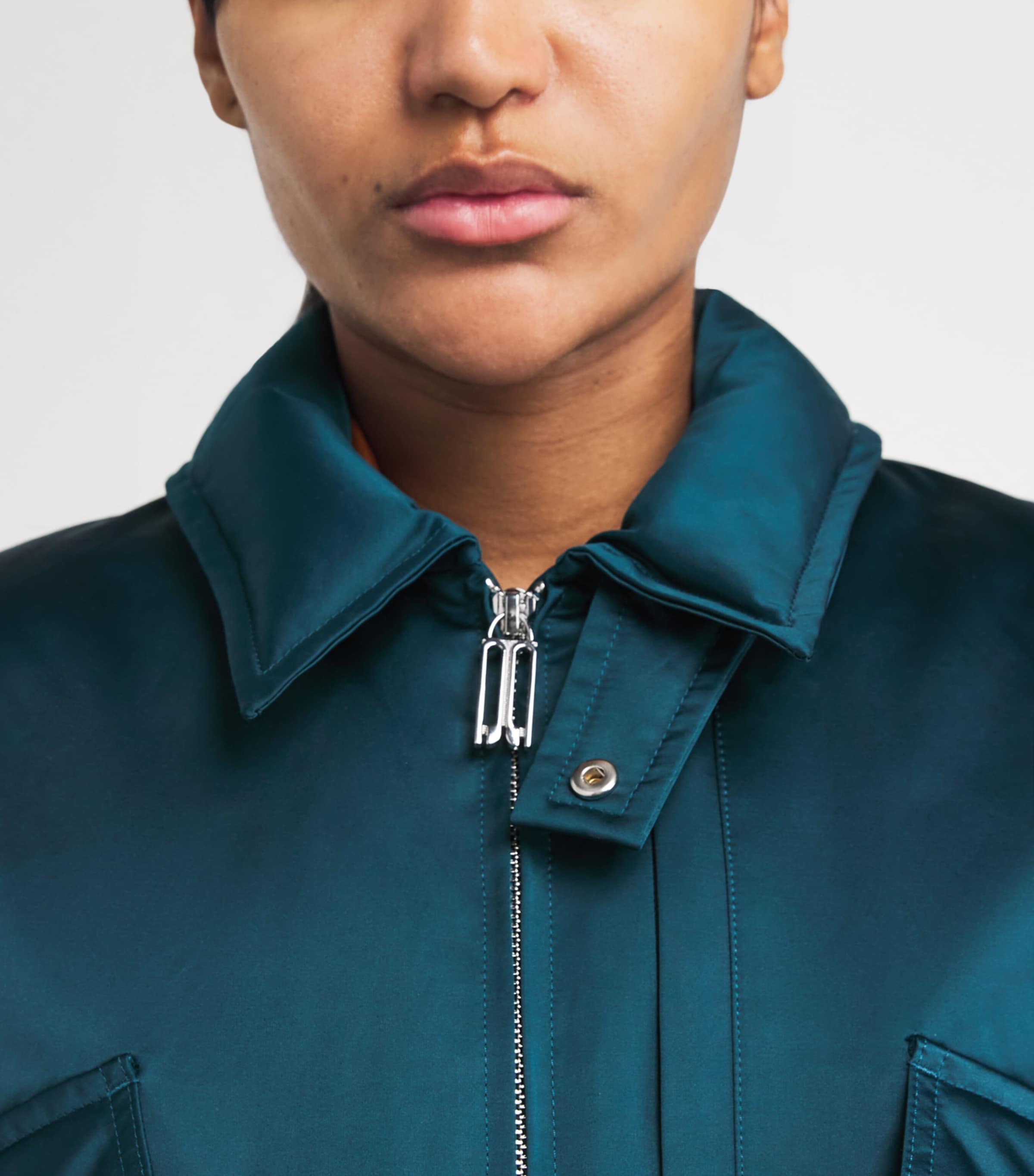 Down Bomber Jacket 2780 DARK TEAL Image 6