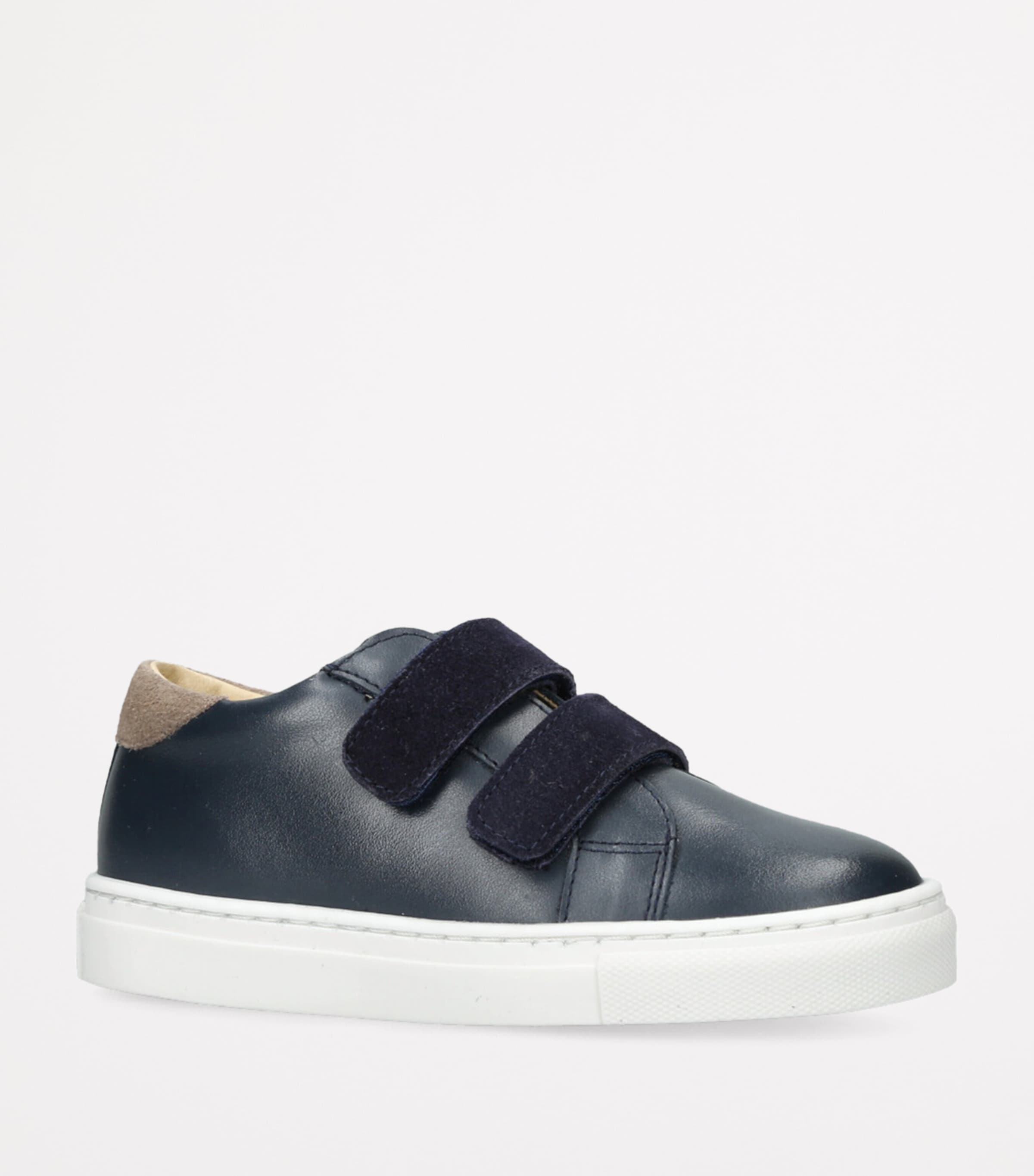 papouelli Leather Hobo Sneakers Navy Image 3