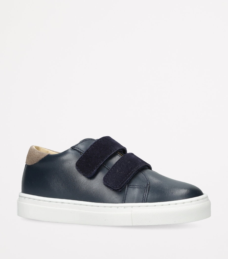 papouelli Leather Hobo Sneakers Navy Image 3