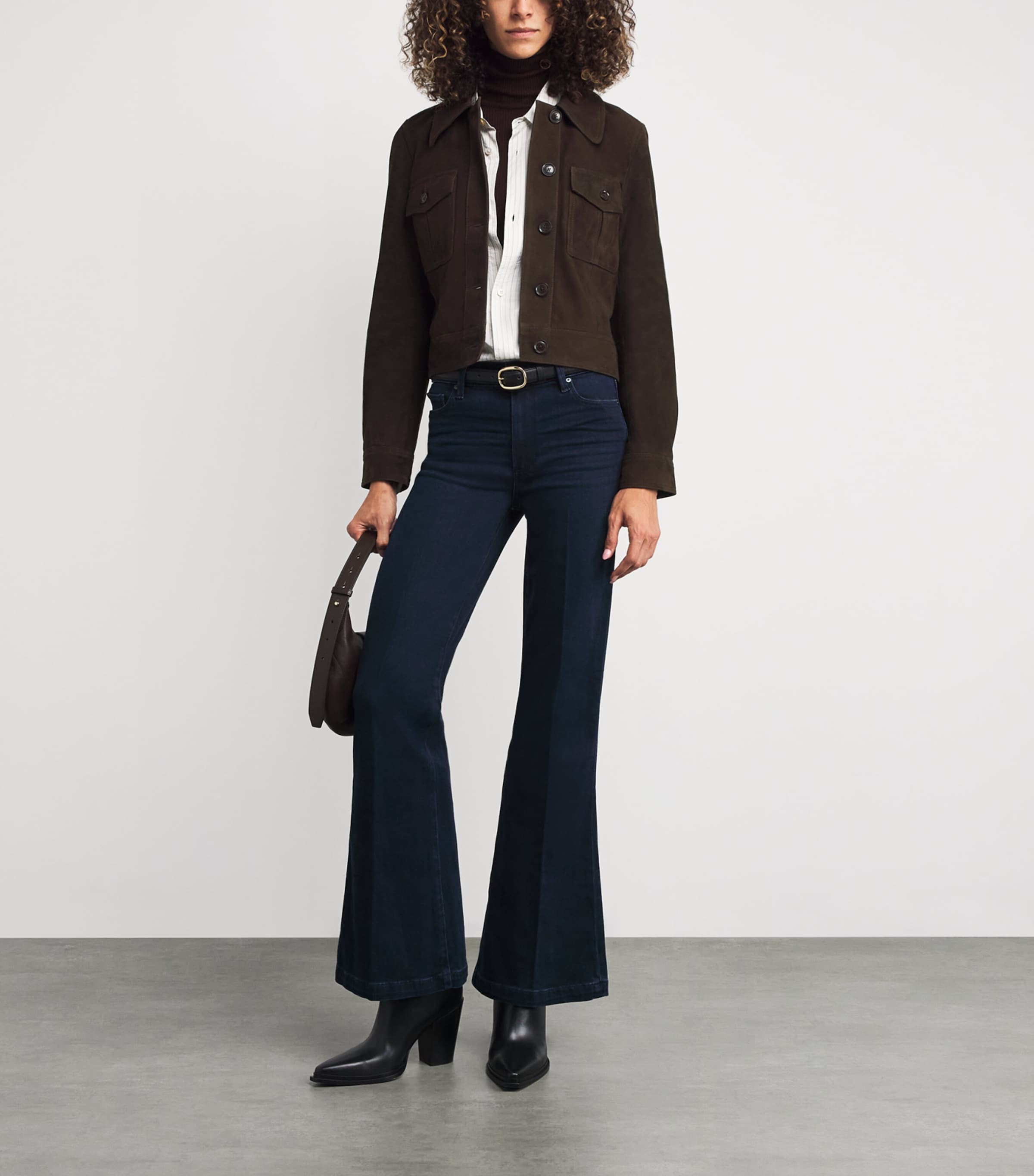 Suede Feyd Leather Jacket CHOCOLATE BROWN Image 2