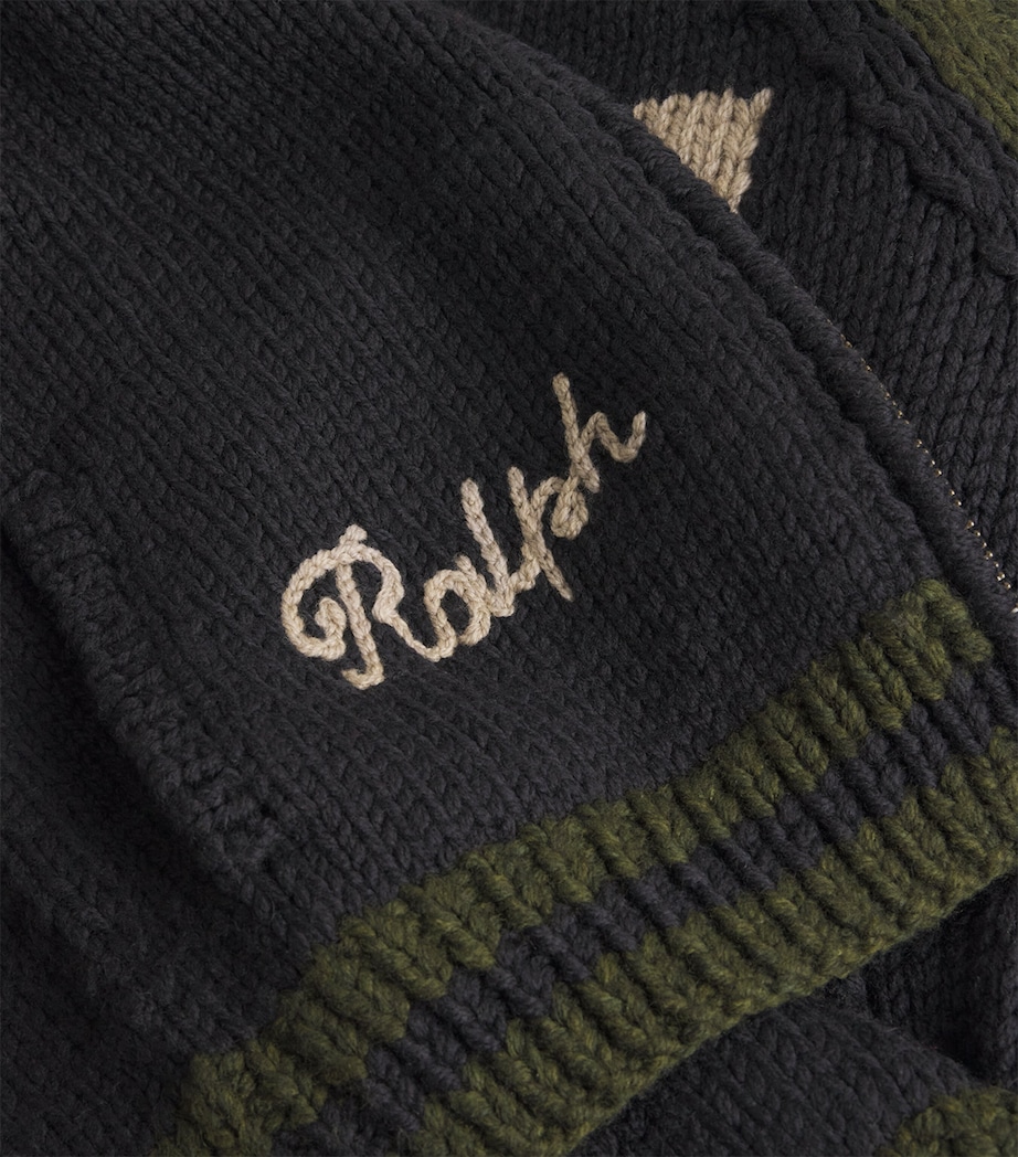 Wool Varsity Cardigan MULTI Image 5