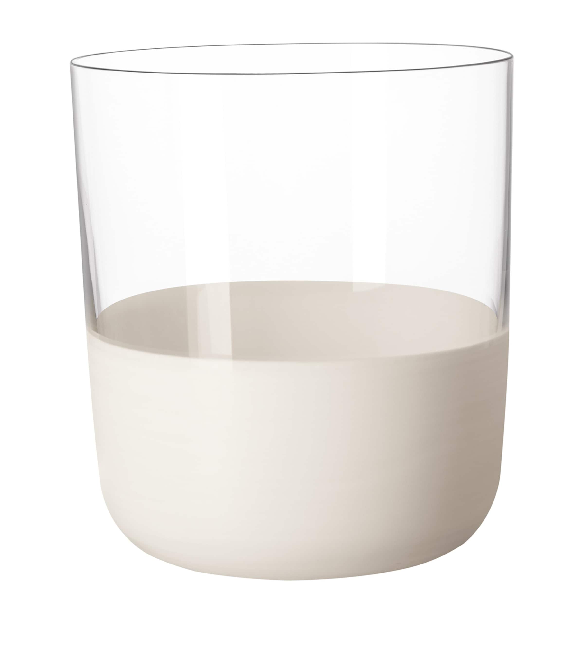 Villeroy & Boch Set Of 4 Manufacture Rock Blanc Tumblers In White