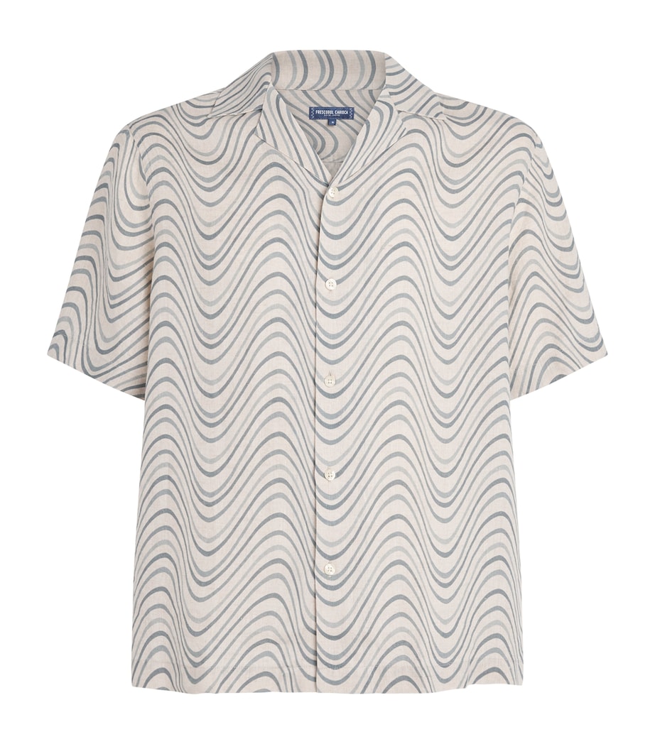 Linen Roberto Shirt 902-COASTAL BLUE Image 1