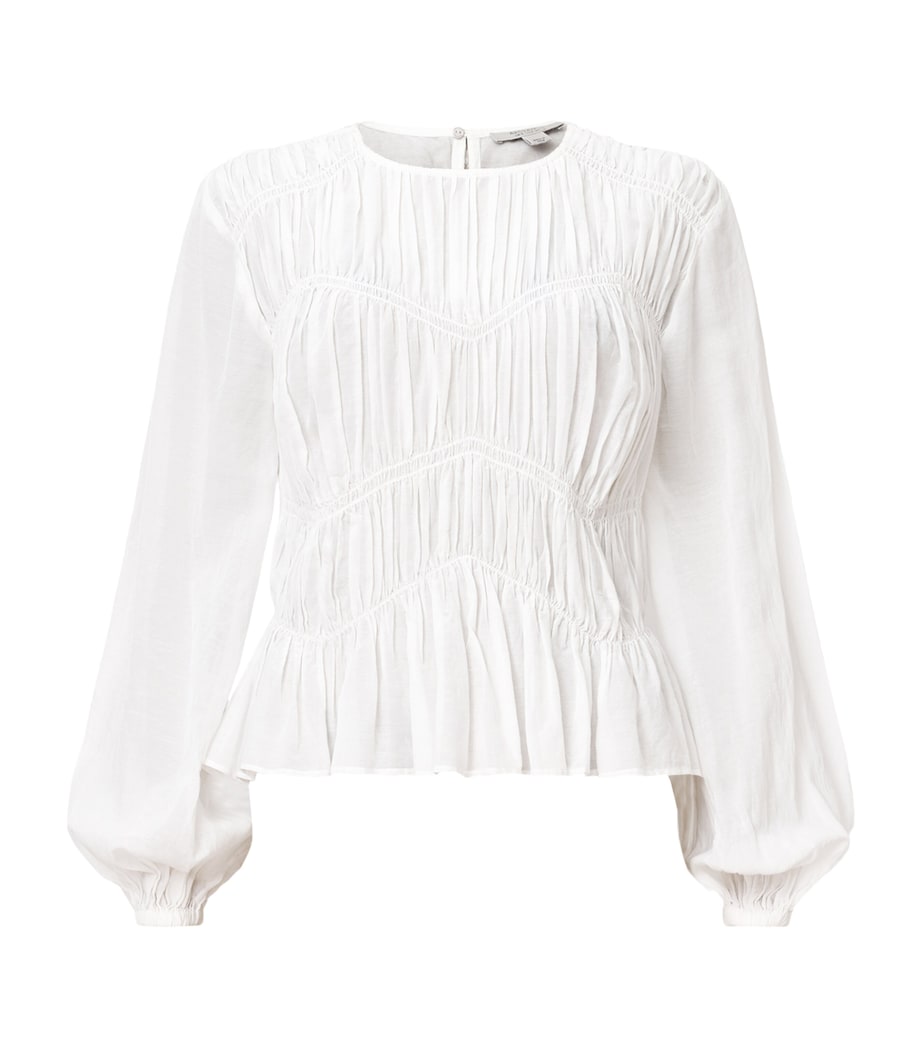 Gathered Melani Blouse ANTIQUE WHITE Image 1