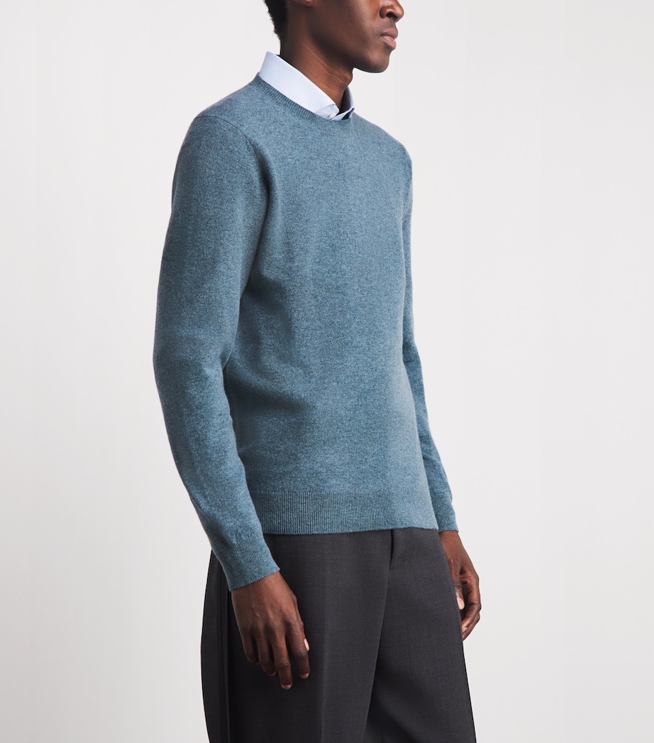 Falke Mens Cashmere Sweater Light Deni Image 4