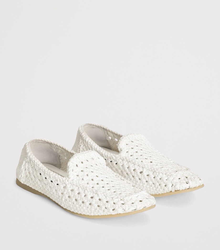 Dolce&Gabbana Woven Loafers White Image 2