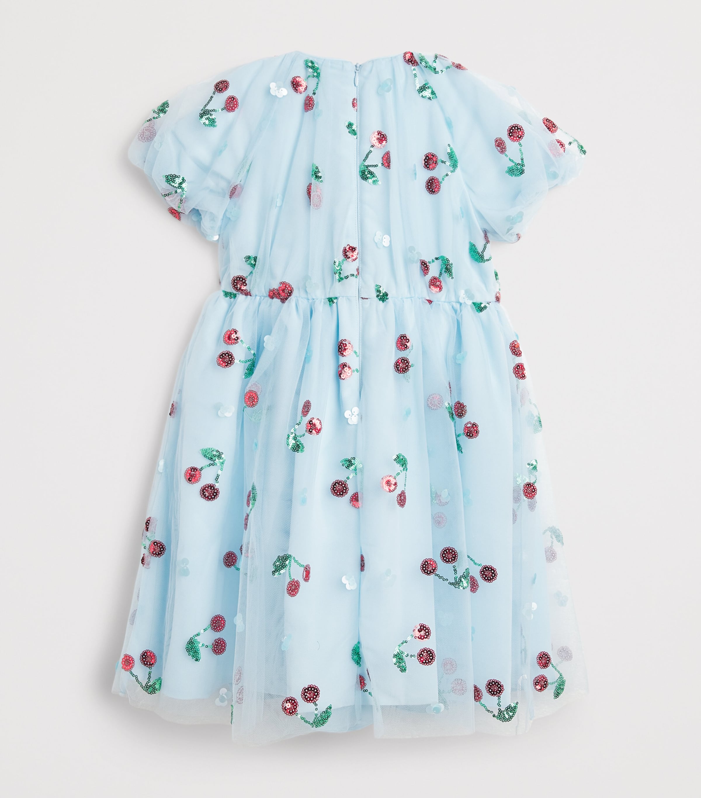 Self-Portrait Kids Tulle Embellished Cherry Dress (4-12 Years) Image 2