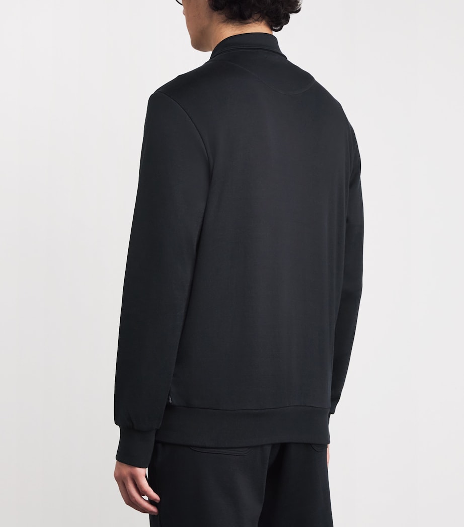 Cotton-Blend Logo Track Jacket NERO Image 4