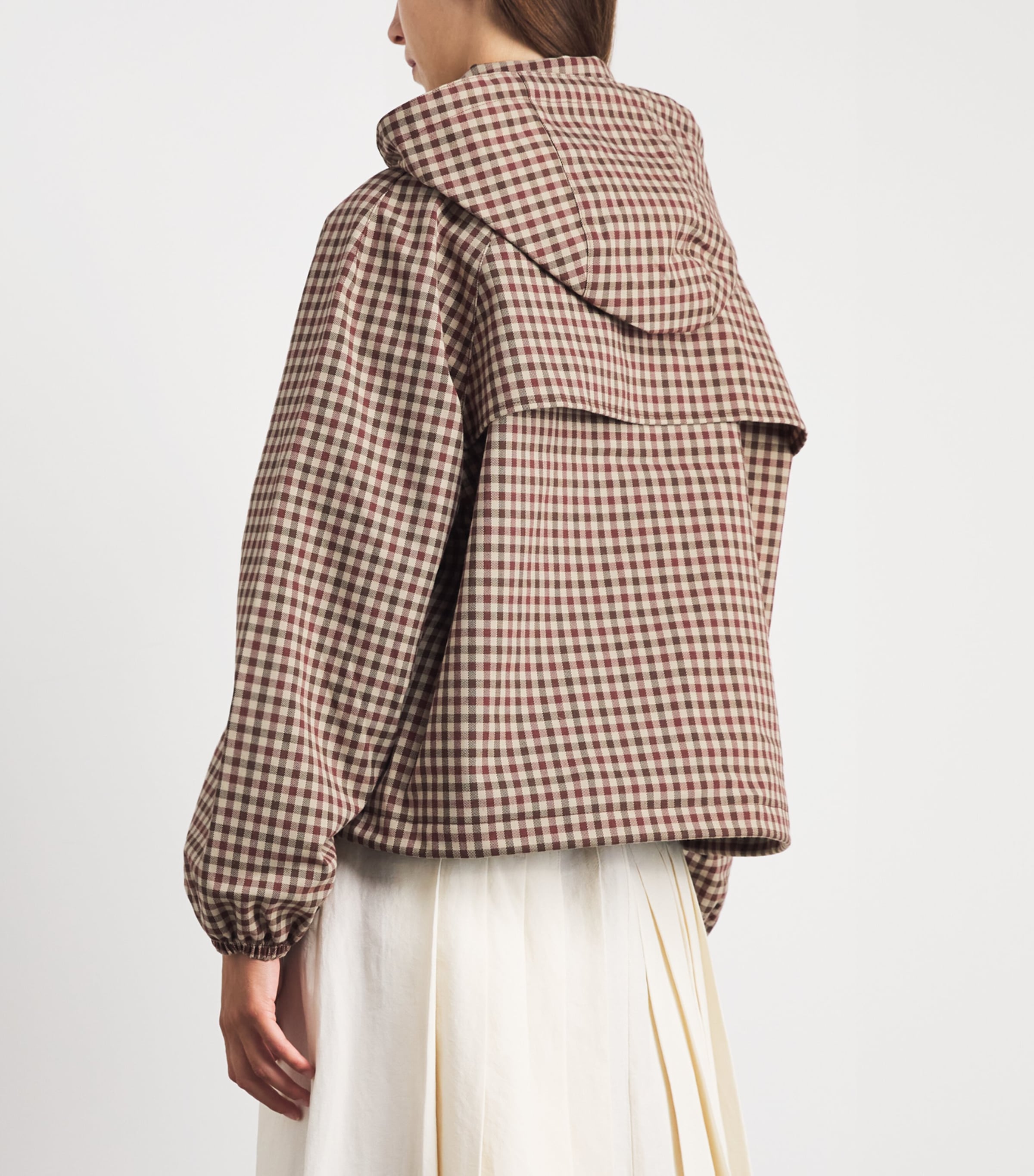 Barbour Womens Showerproof Audrey Jacket Cranberry/brwn Gnghm Image 5