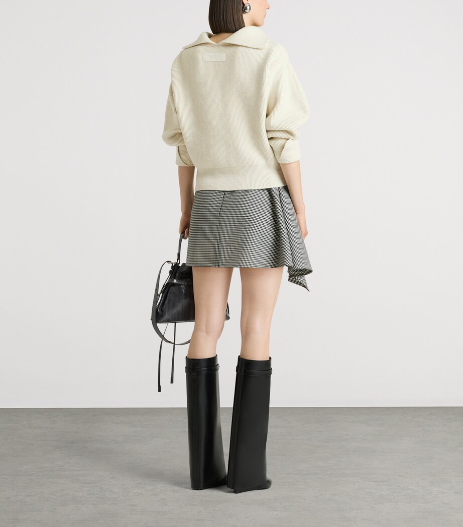 Givenchy Leather Shark Knee-High Boots Image 4
