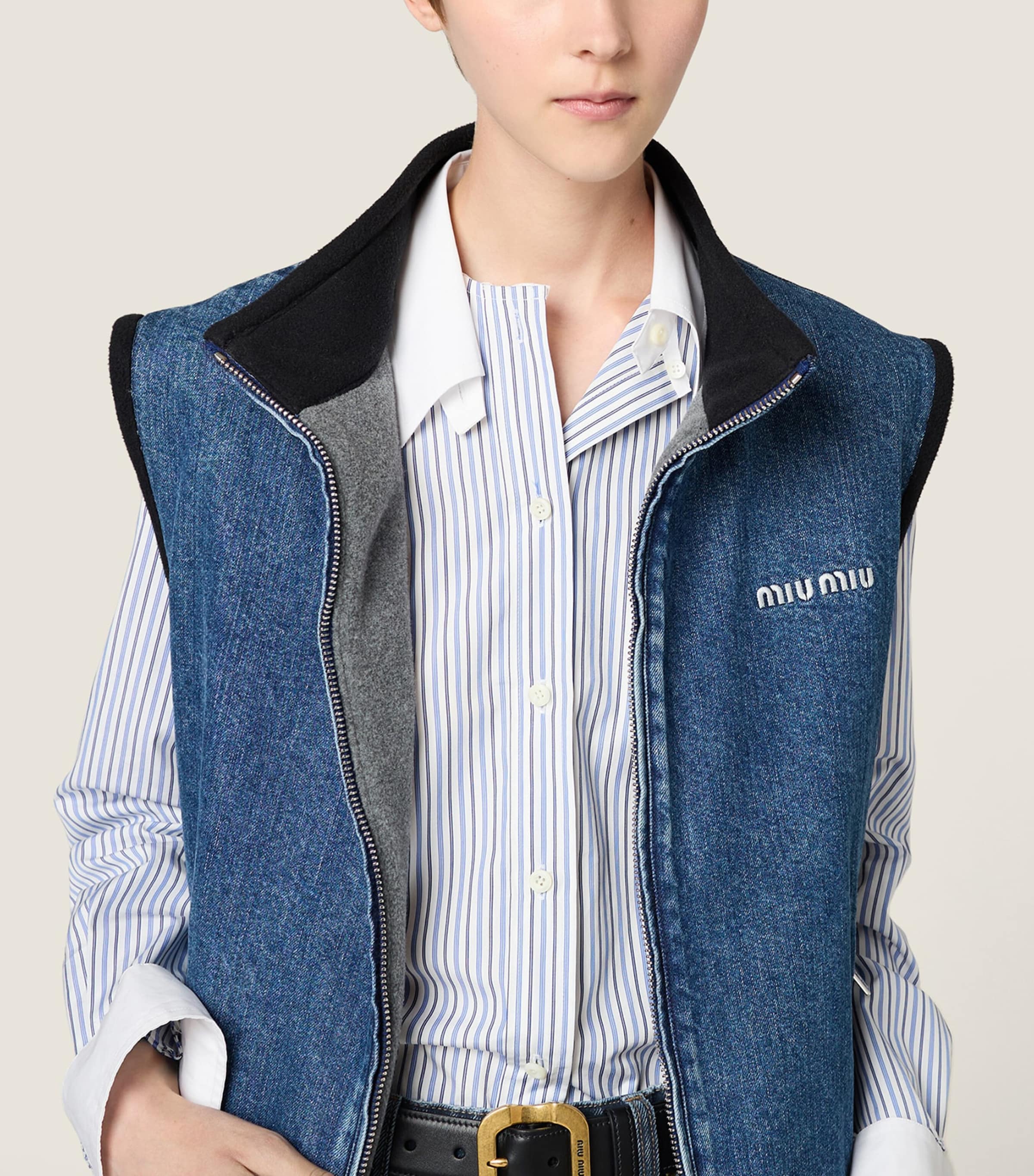 miumiu 2000ss enamel docking vest 2000s miu miu, steppe marmot fur