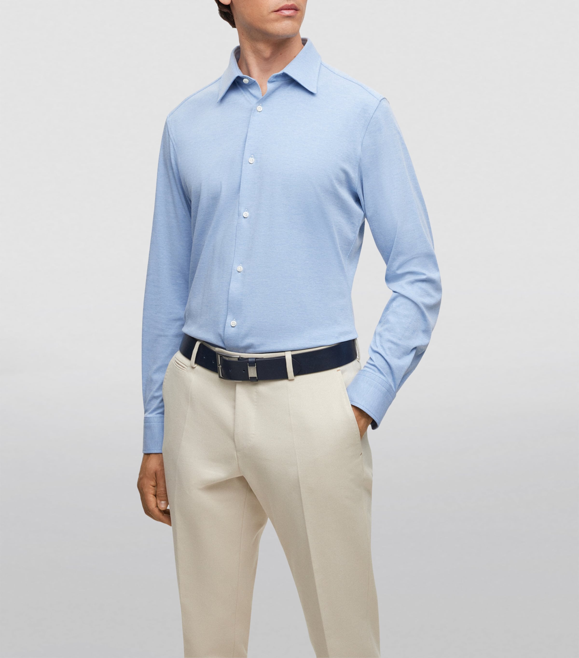 Stretch-Cotton Slim Shirt 479 Image 3