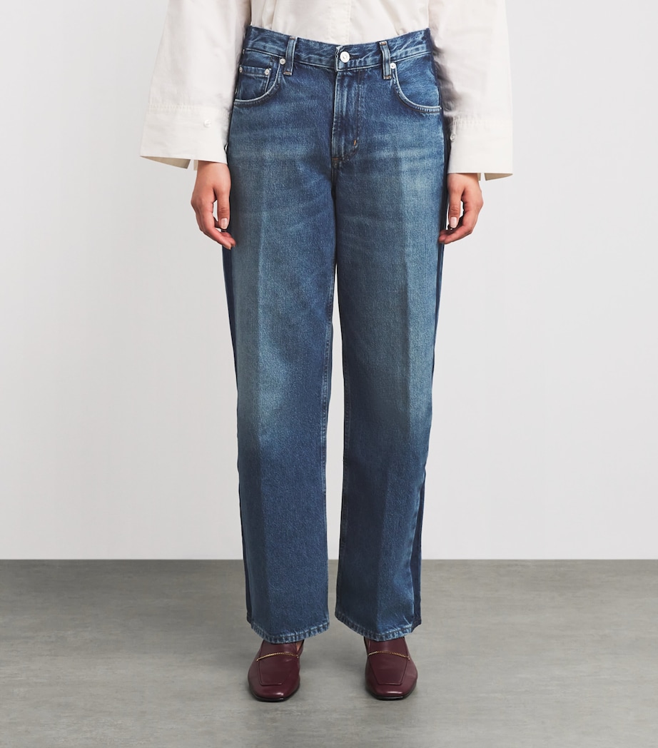 Tuxedo-Detail Lindz Low-Rise Straight Jeans LIRO Image 3