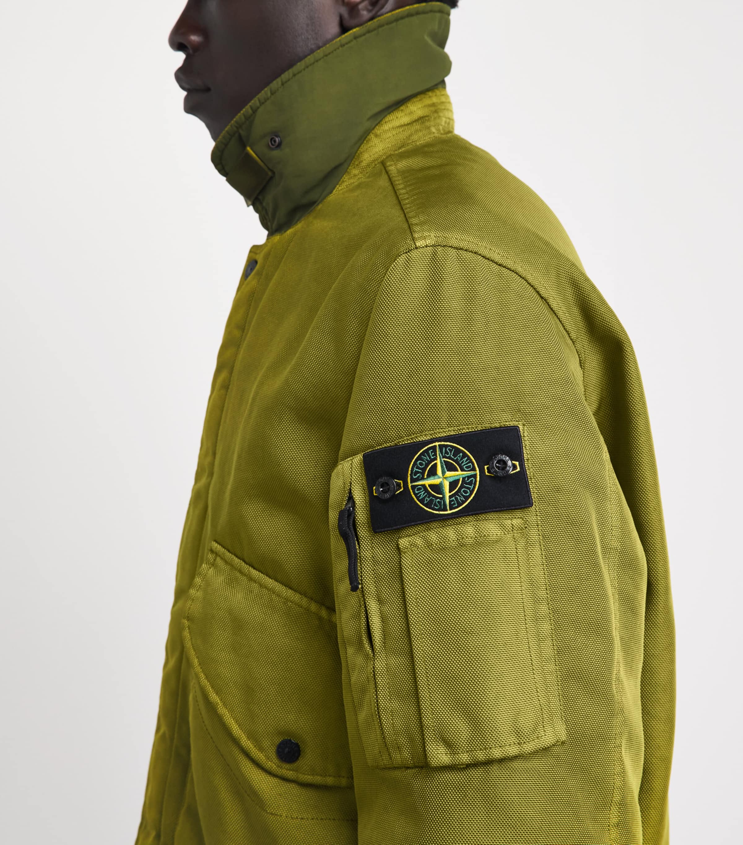 Stone Island Mens Organic Cotton Bomber Jacket Image 3