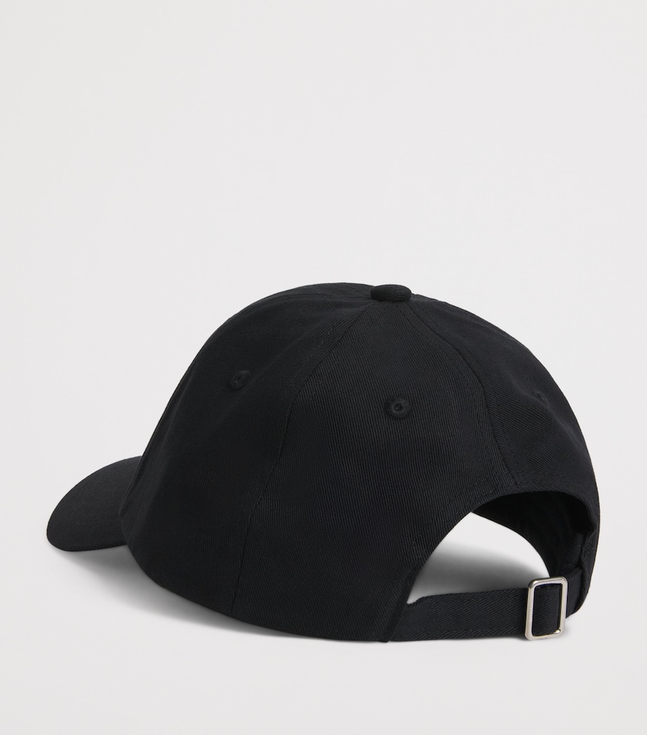 Mulberry Embroidered Logo Cap Black Image 3
