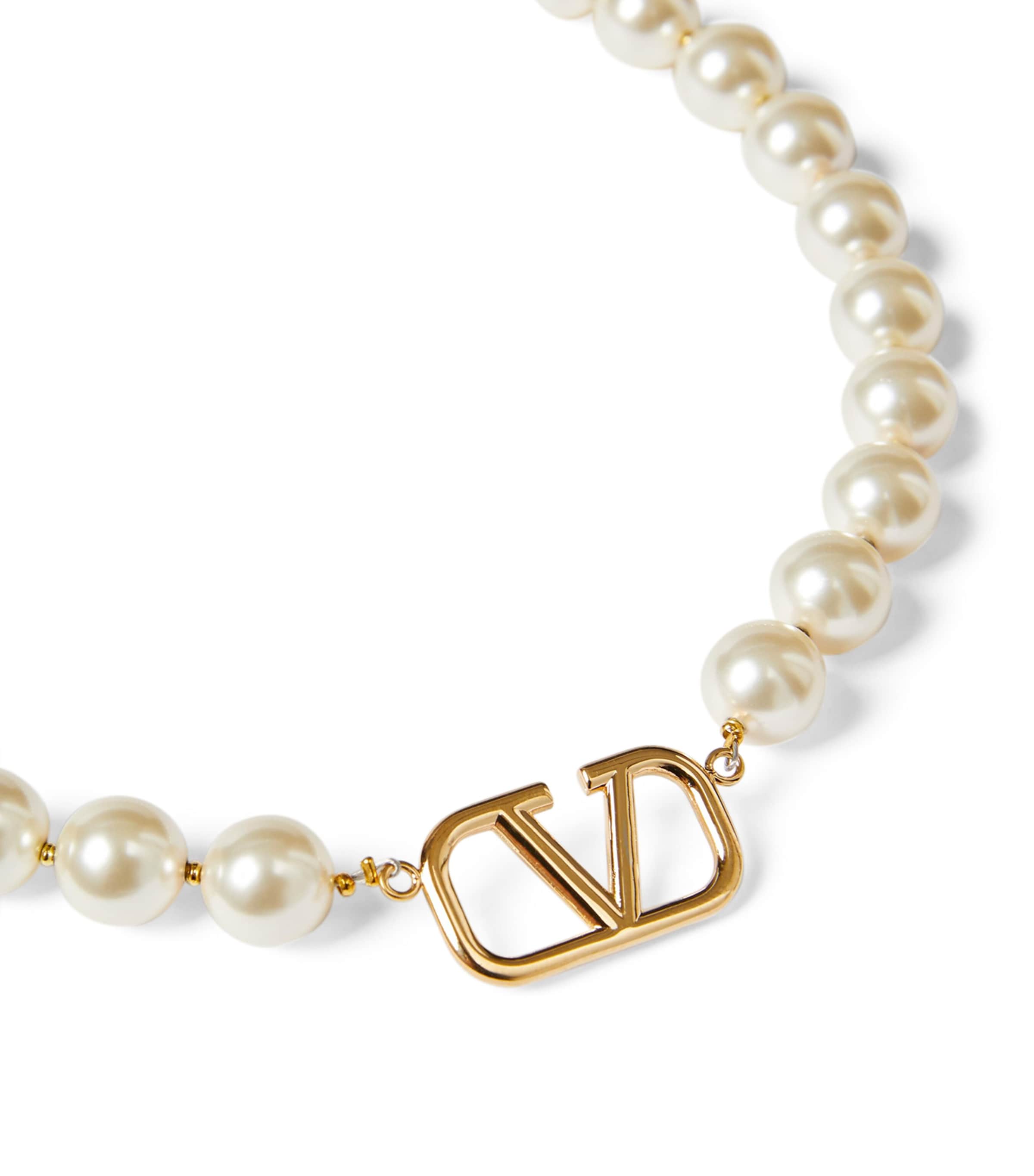 VLOGO Signature Pearl Necklace 0O3 Image 5