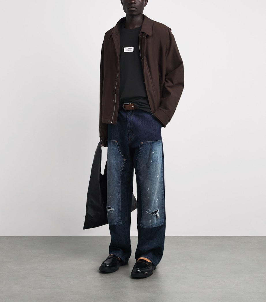 MM6 Maison Margiela Mens Cotton Numeric Tab T-Shirt Black Image 2