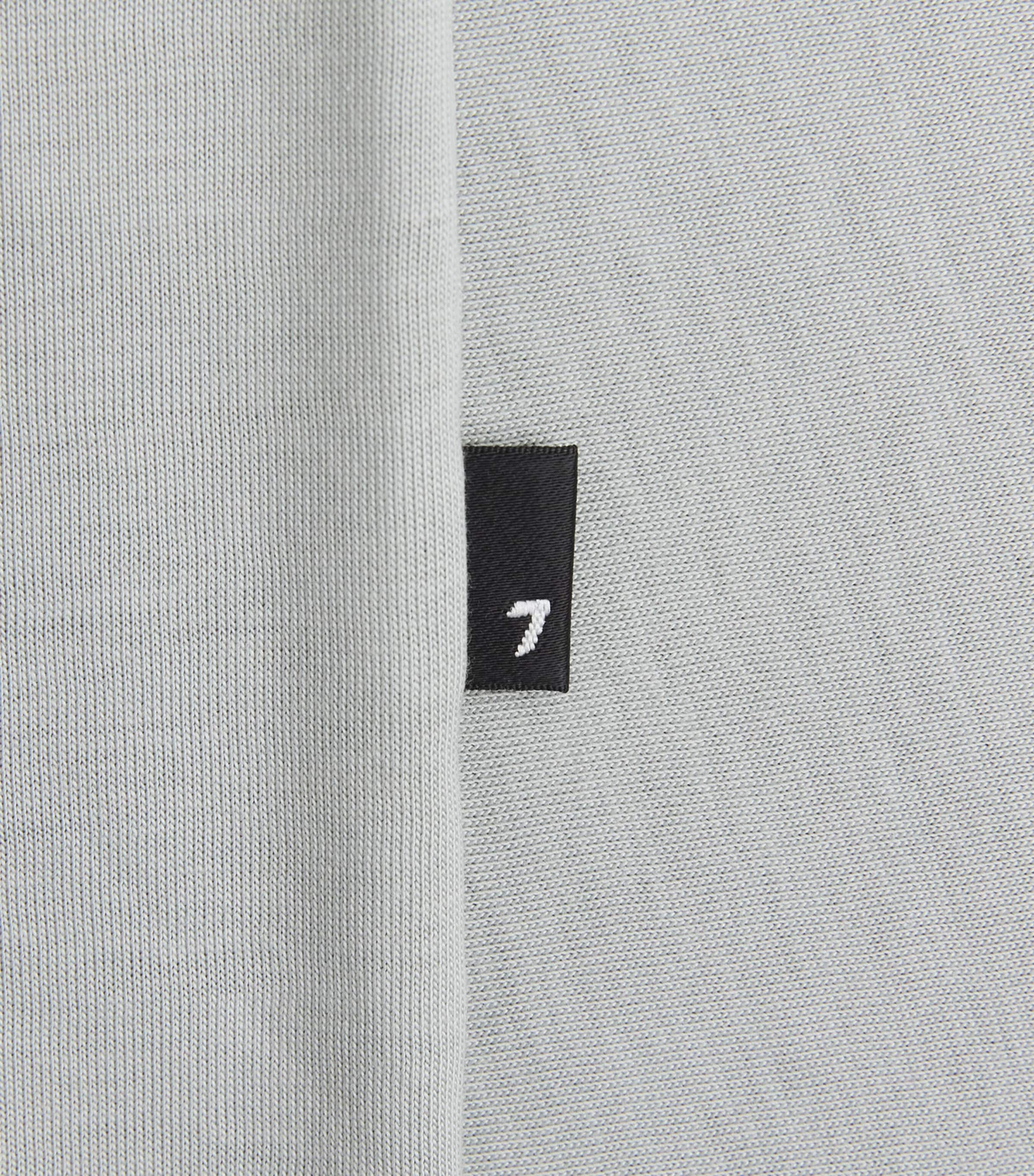 7 For All Mankind Mens Crew-Neck T-shirt Light Blue Image 6