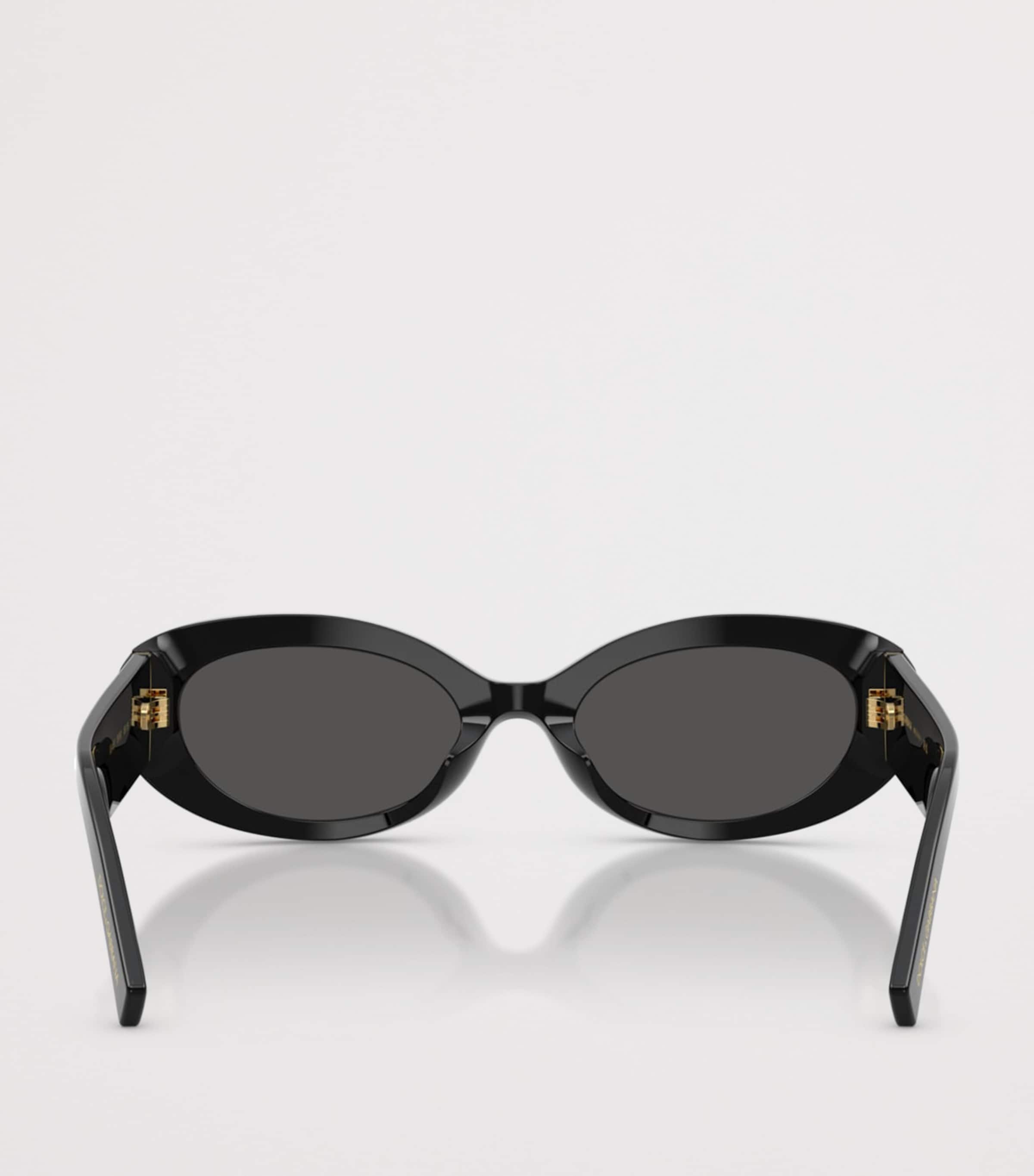 Dolce&Gabbana Oval Sunglasses Black Image 4