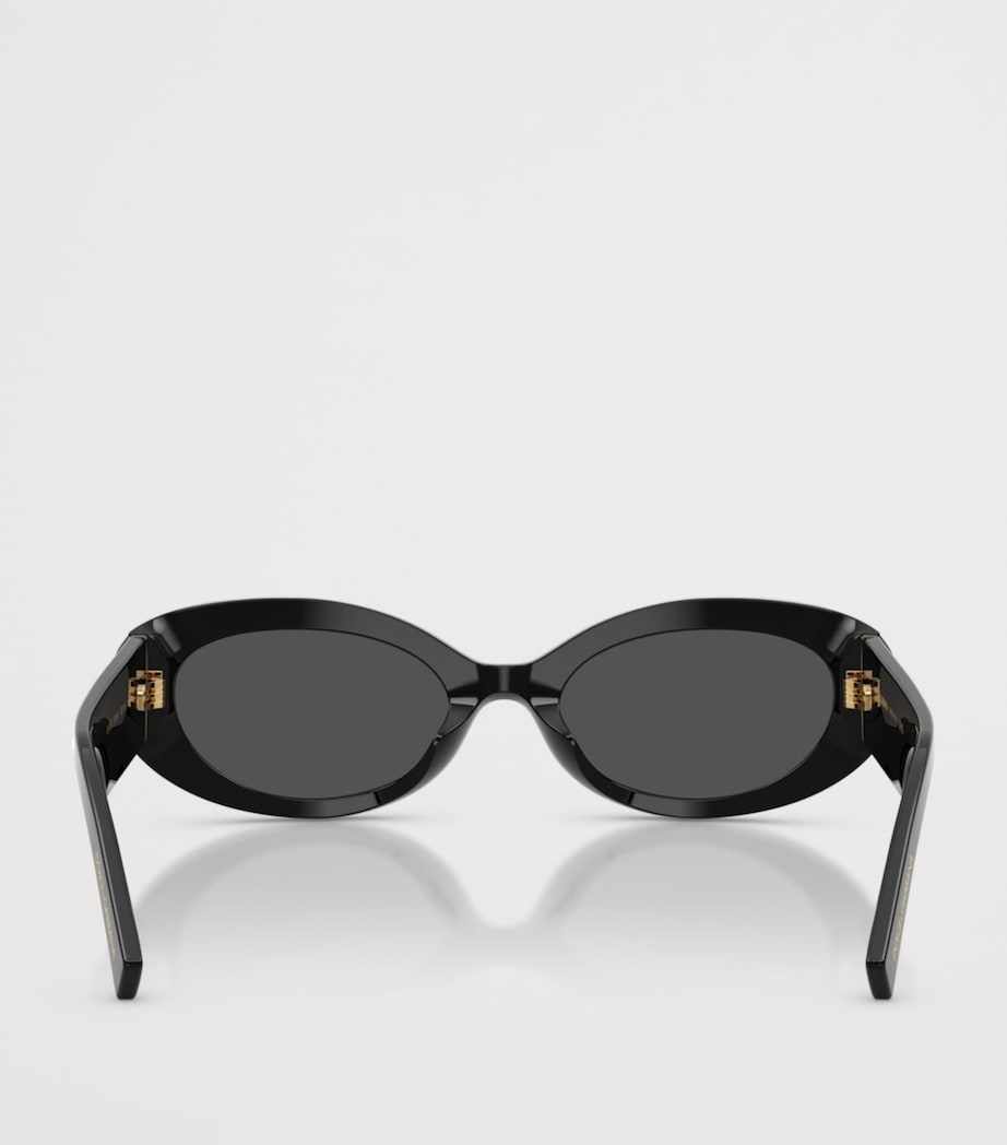 Dolce&Gabbana Oval Sunglasses Black Image 4