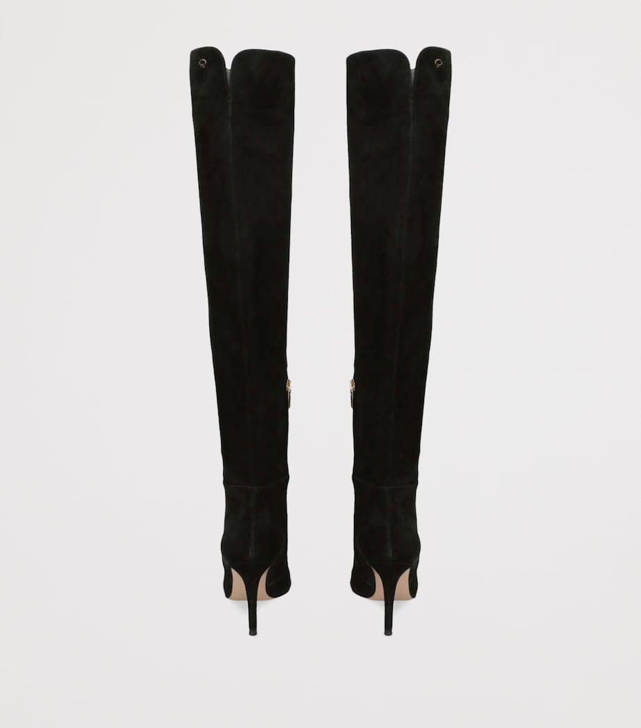 Suede Jules Over-the-Knee Boots 85 BLACK Image 2