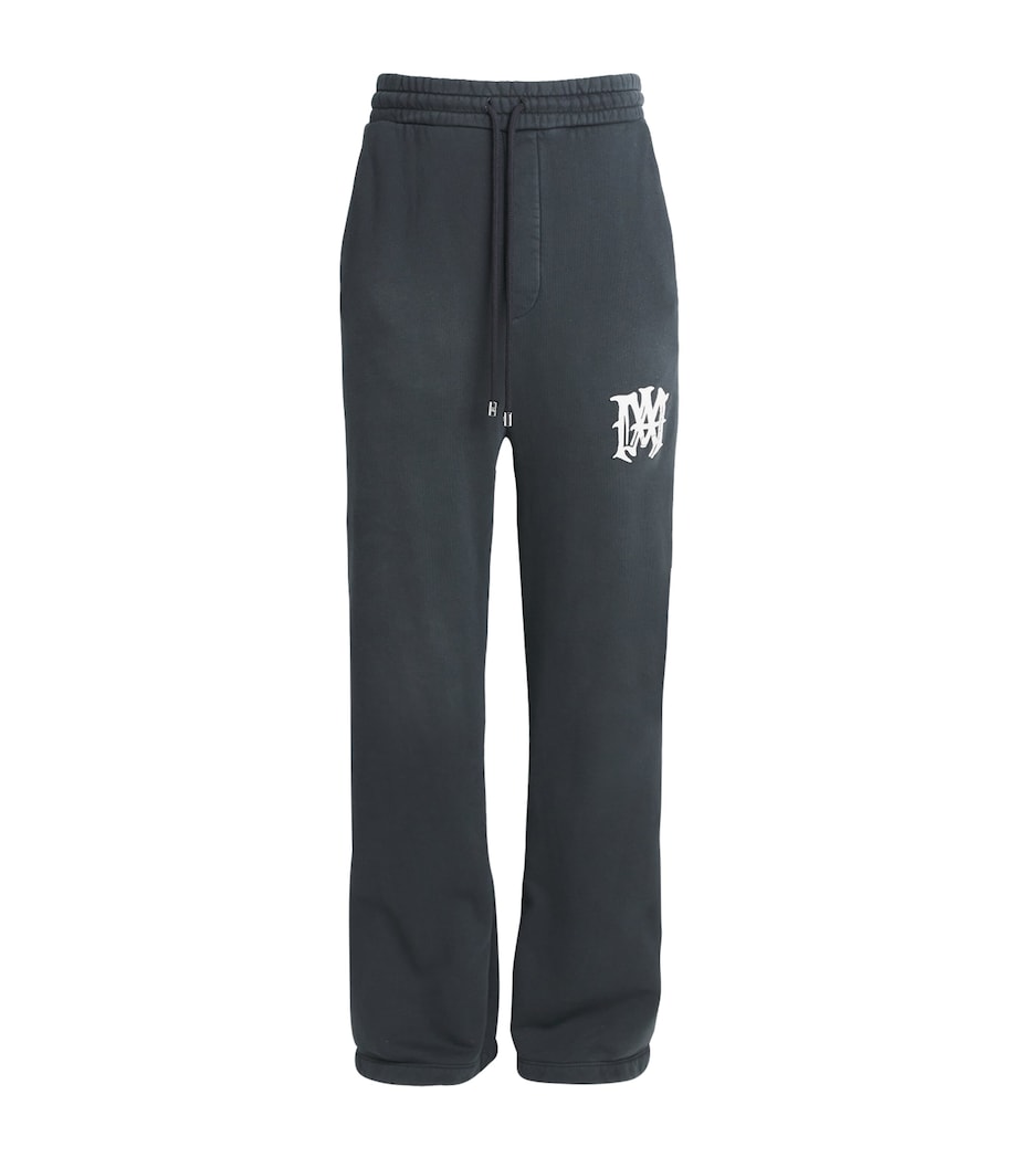 AMIRI Mens Cotton Hollywood Sweatpants Black Image 1