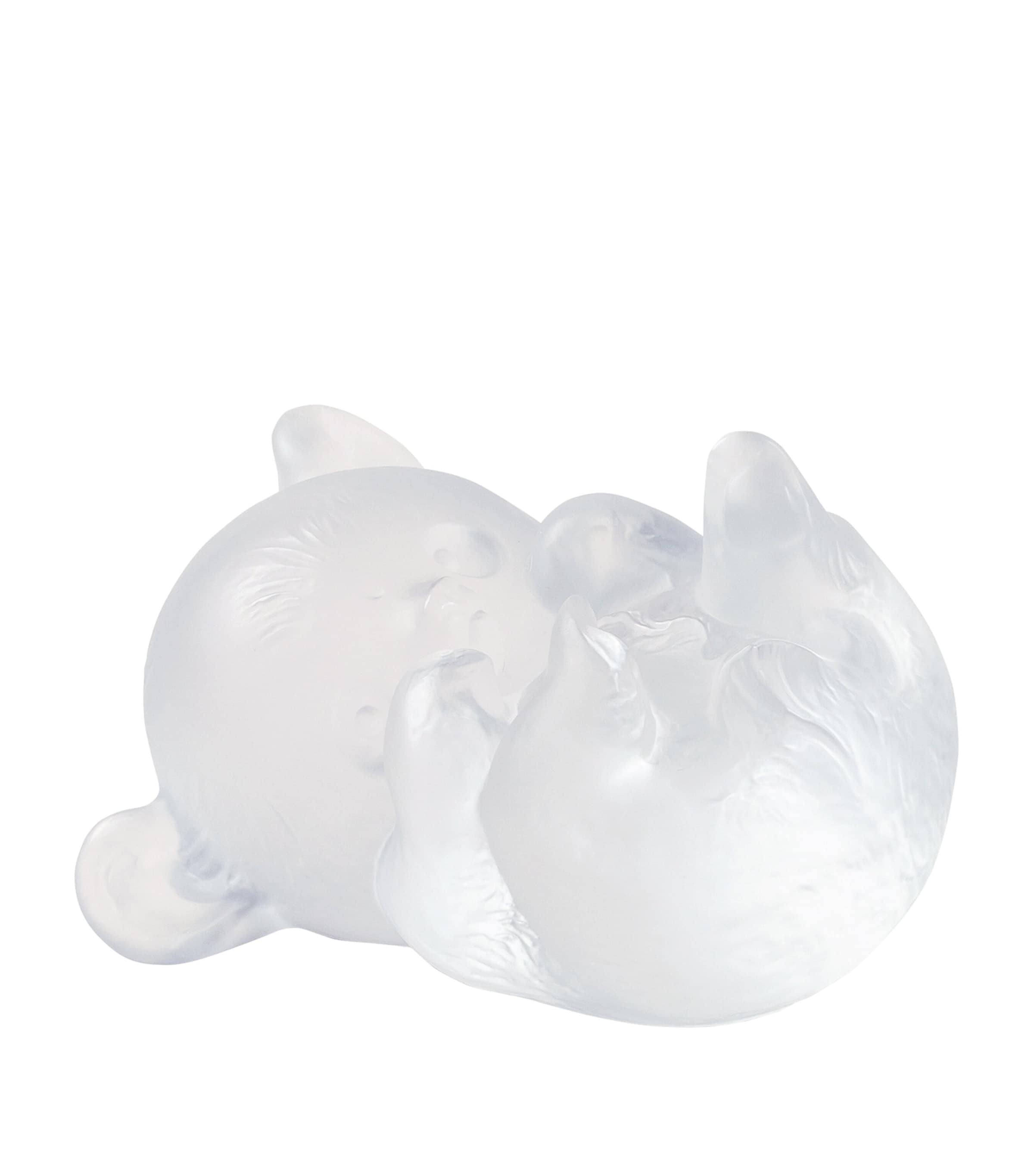 Lalique Meng-Meng Panda Sculpture | Home Accessories | Ornaments | Designers | Lalique