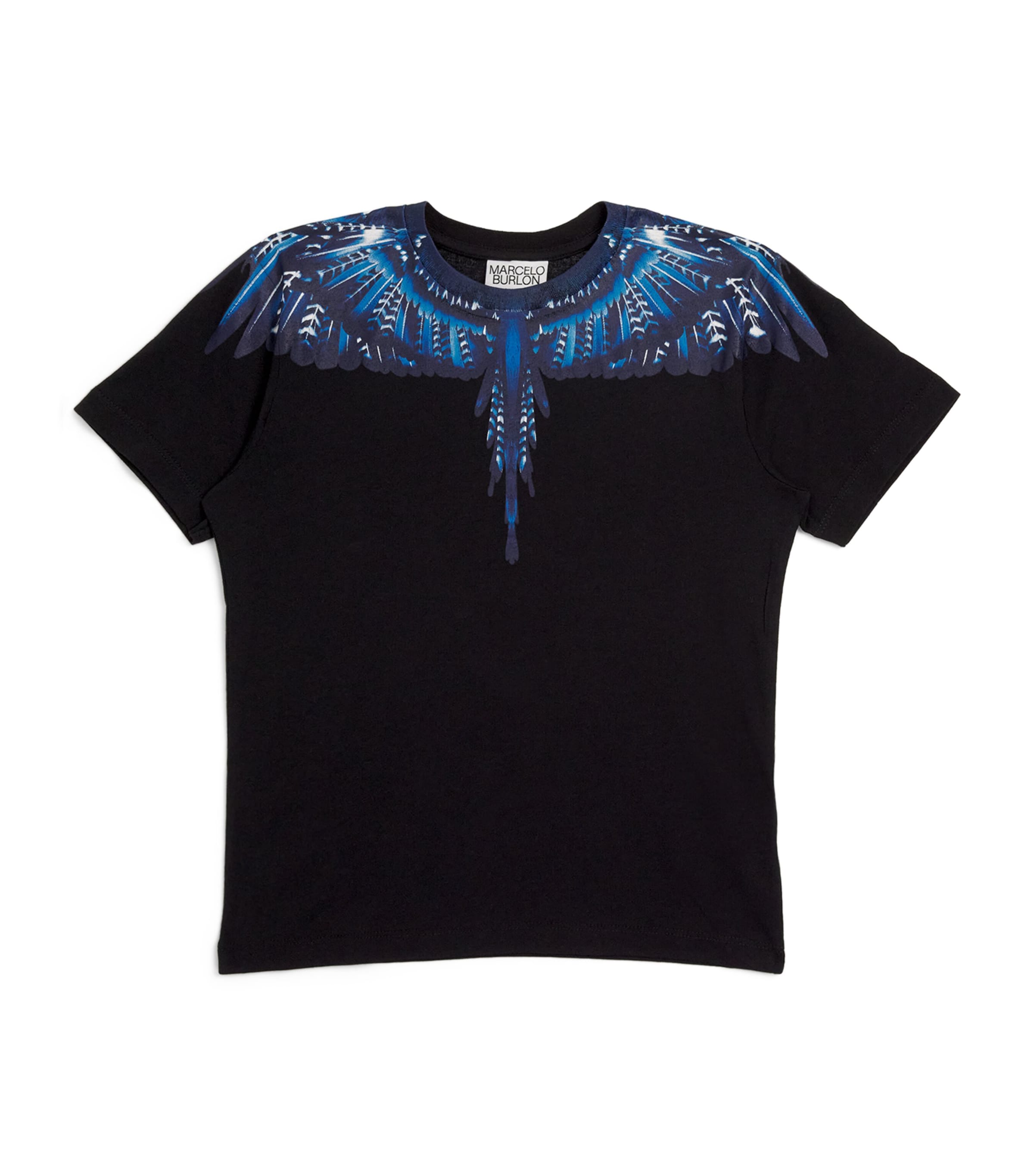 Shop Marcelo Burlon County Of Milan Cotton Grizzly Wings T-shirt In Black