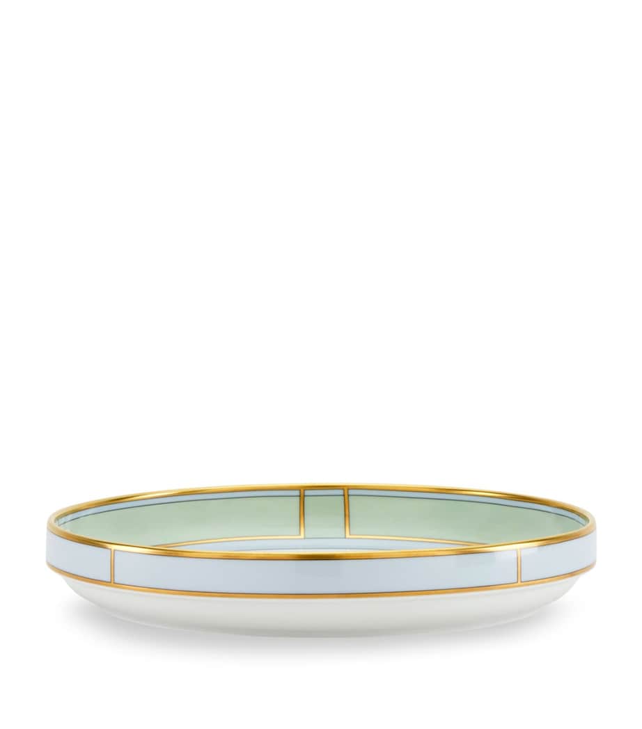 Porcelain Colonna Diva Verde Giallo Fruit Holder (24cm) G00134900 Image 1