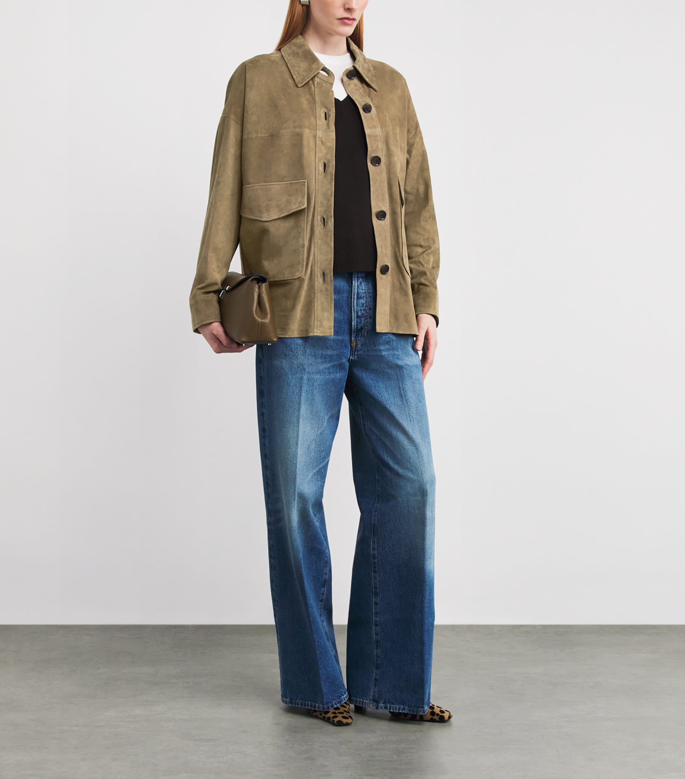 Suede Kaylee Jacket OLIVE Image 2