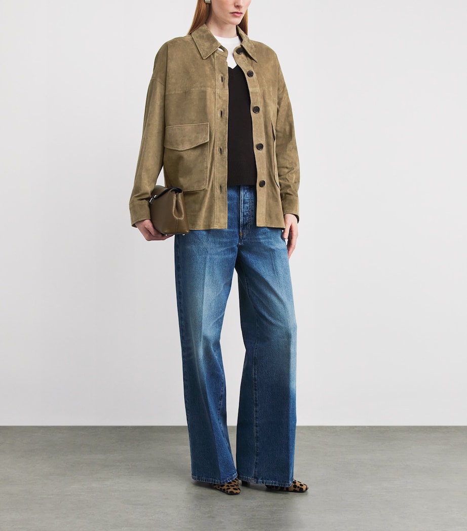 Suede Kaylee Jacket OLIVE Image 2