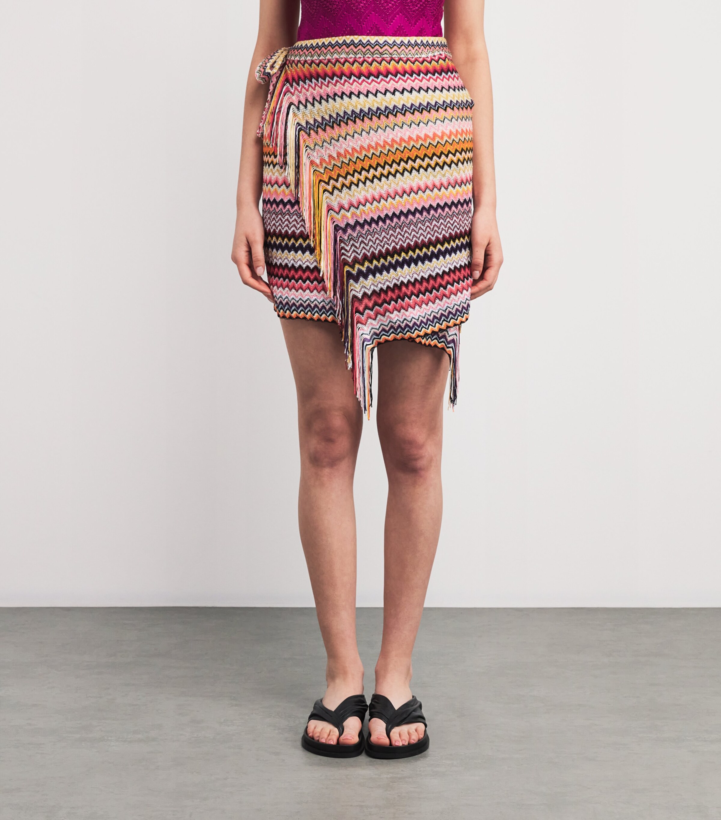 Fringe-Trim Zigzag Pareo 3 Image 3