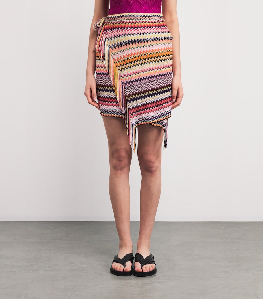 Fringe-Trim Zigzag Pareo 3 Image 3