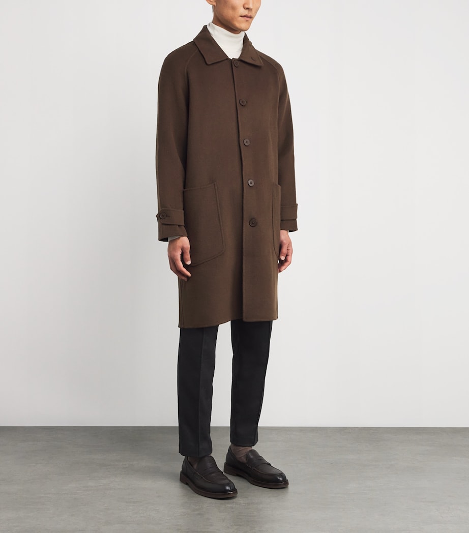 Wool Bryce Overcoat ICED COFFEE Image 3