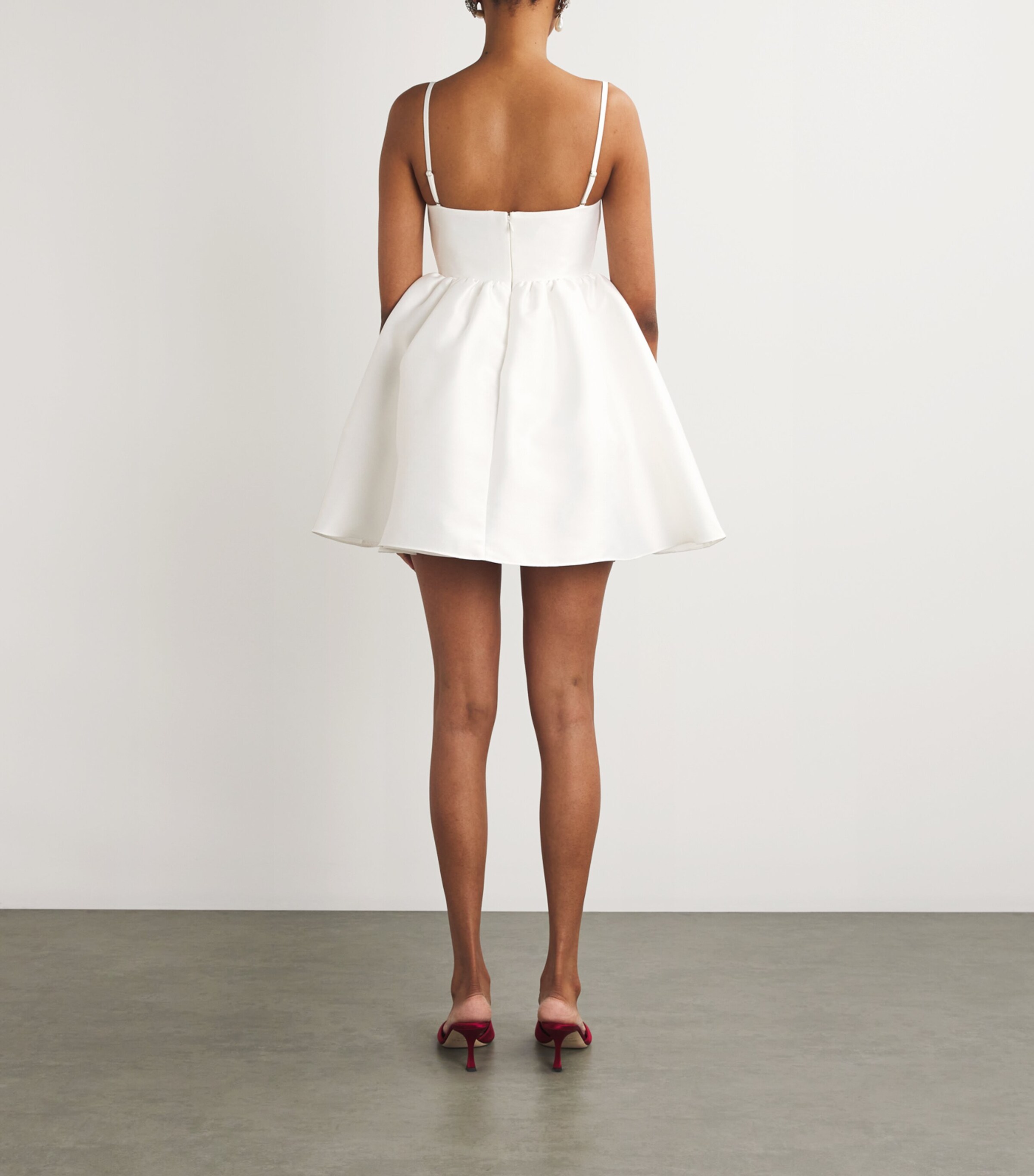 Self-Portrait Taffeta Bandeau Mini Dress | Harrods UK