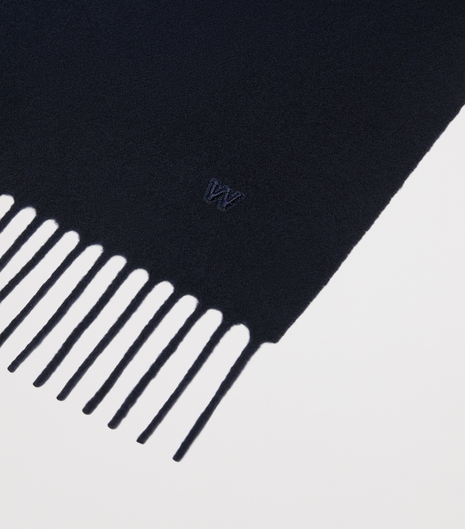 Weekend Max Mara Wool Fringe Scarf Ultramarine Image 2