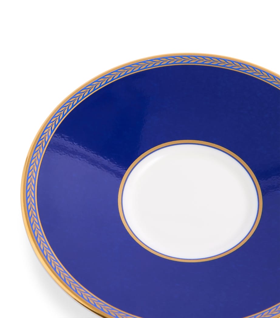 Set of 2 Renaissance Teacups and Saucers BLUE Image 6
