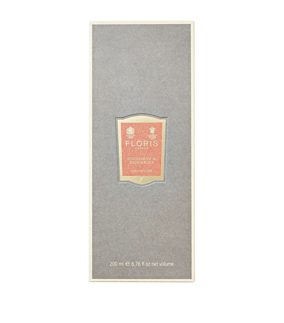 Floris Cinnamon & Tangerine Diffuser (200ml) Grey/burnt Orange Image 2