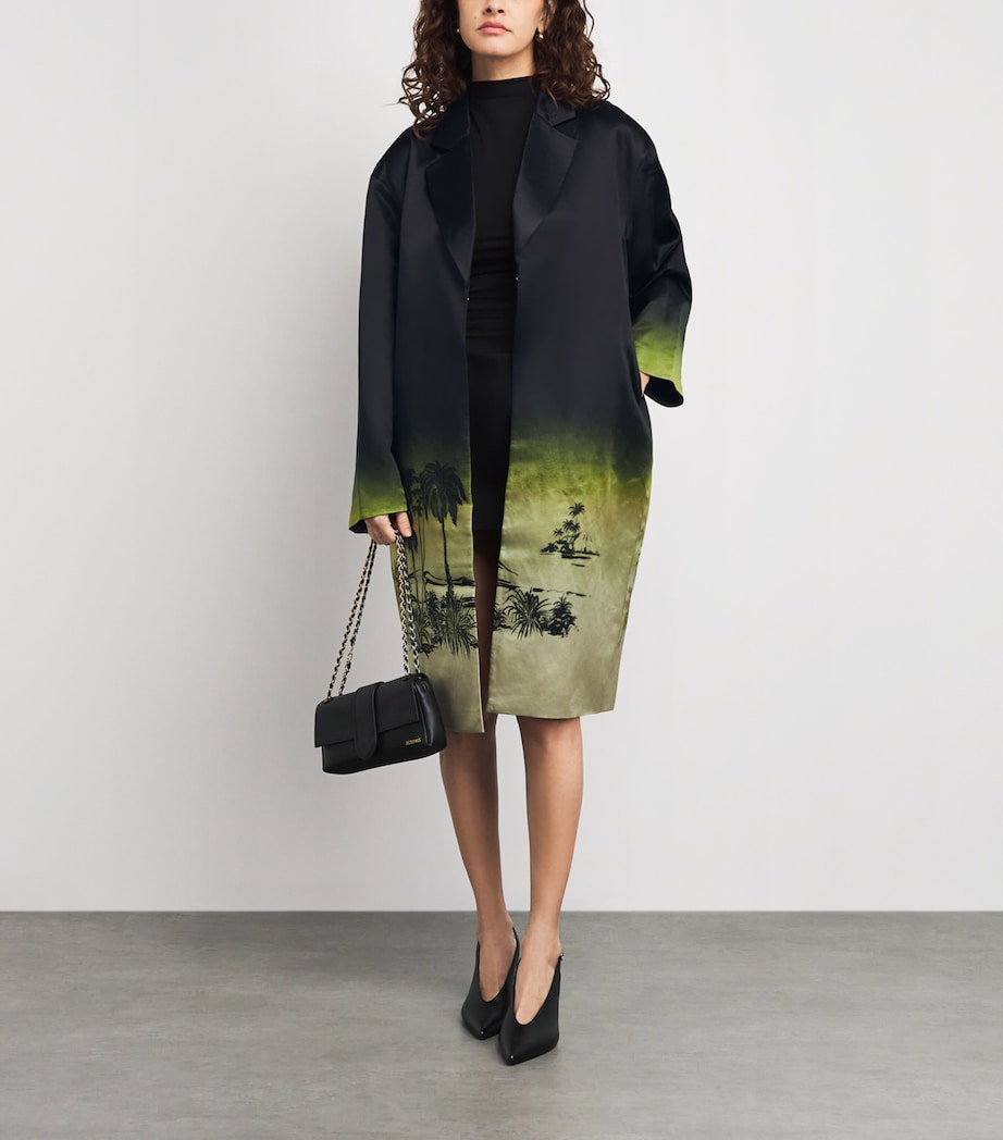 STAUD Womens Linen-Silk Jasper Jacket Cfgl California Glow Image 2