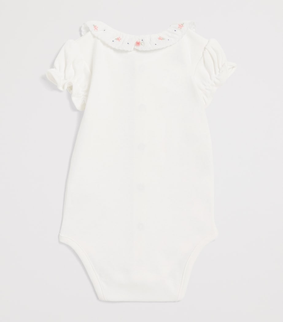 Tartine et Chocolat Cotton Floral-Detail Bodysuit (1-24 Months) Image 2