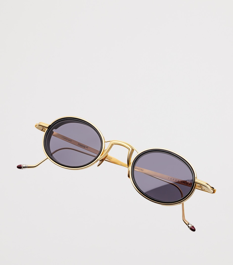 Metal Varda Sunglasses  MAHOG   CR39 Image 3