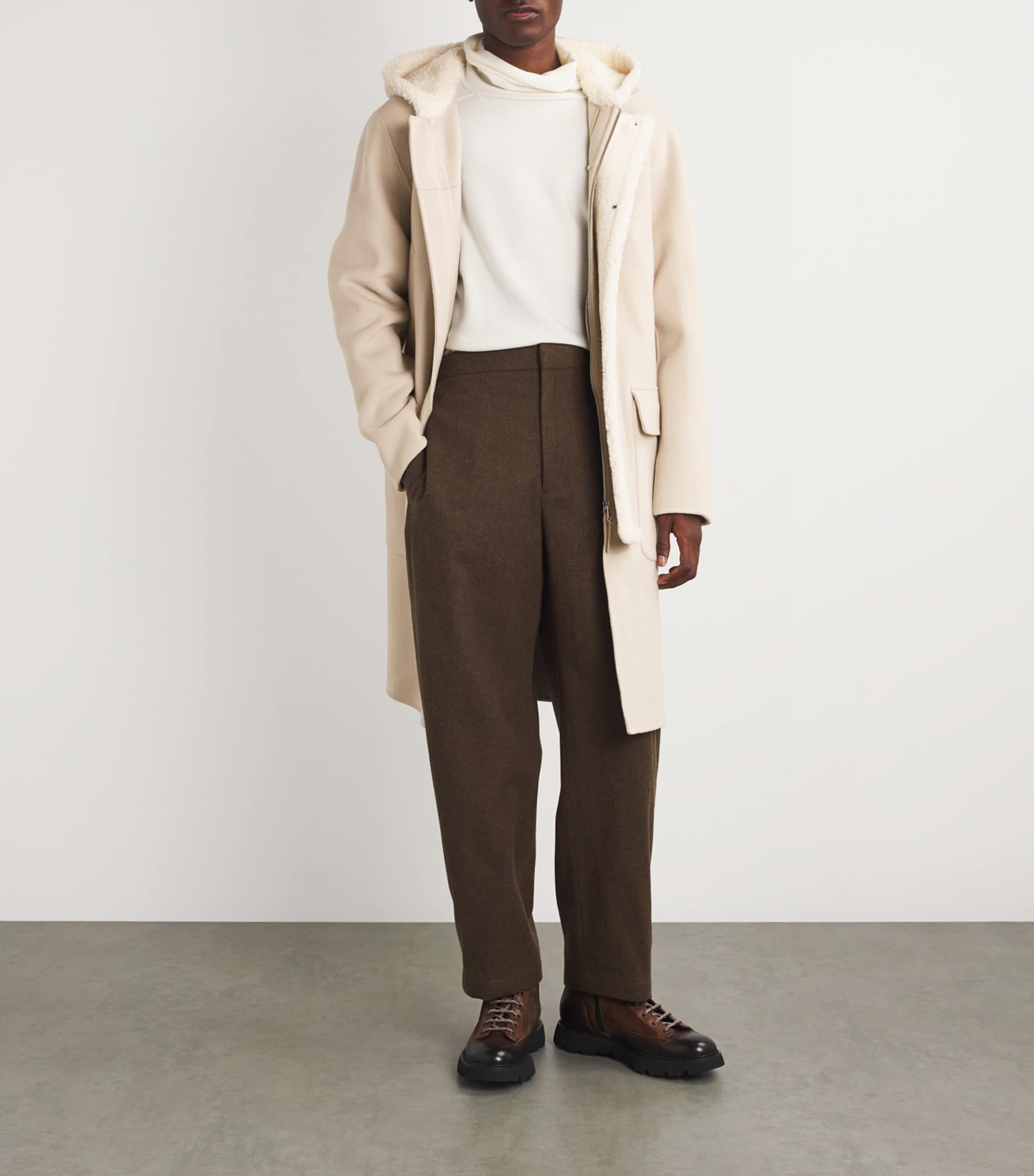 RWS Wool Abraham Coat TRENCH-NATURAL Image 2